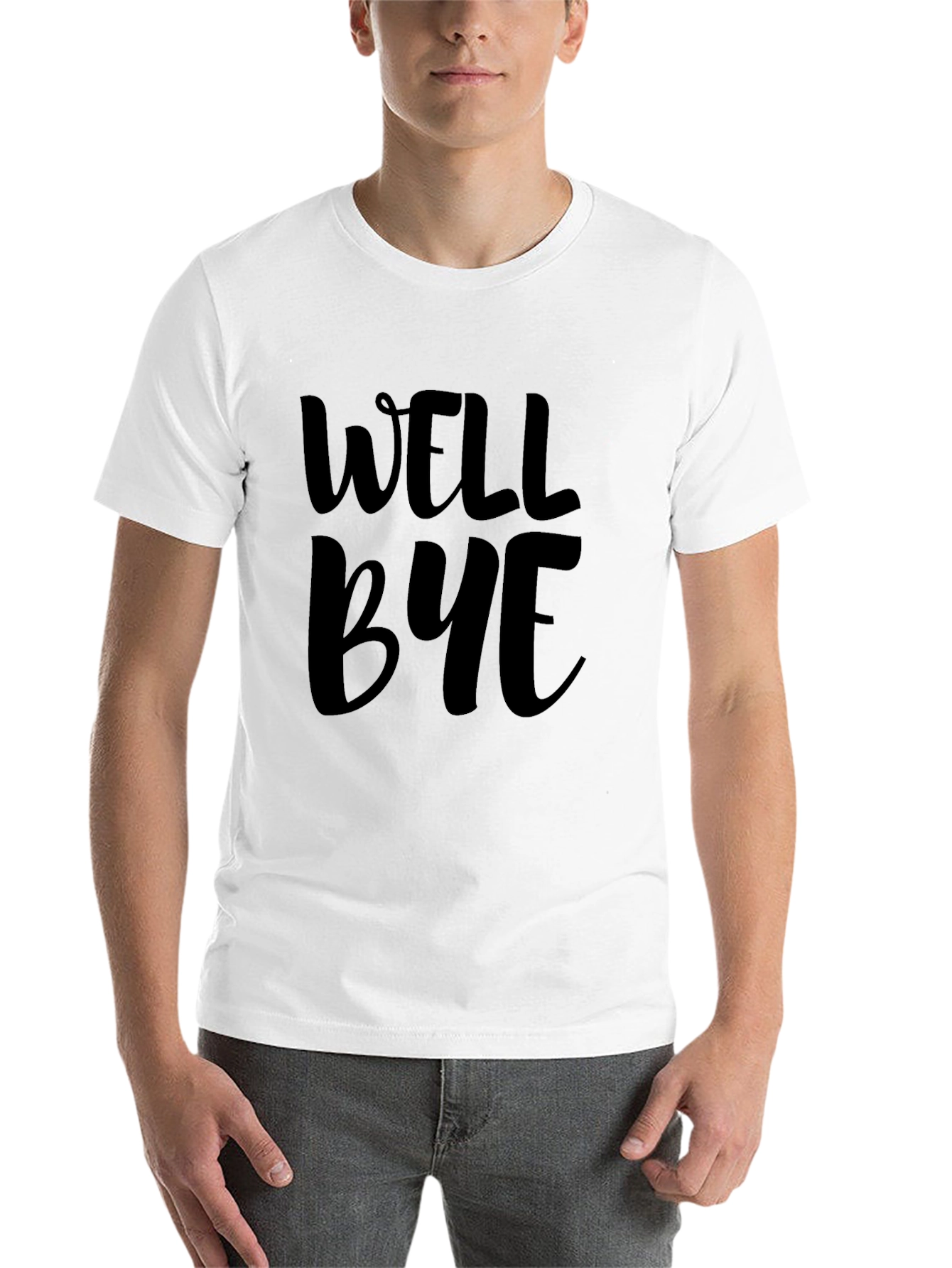 Black Well Bye Graphic T-Shirt - Casual Comfort view 14