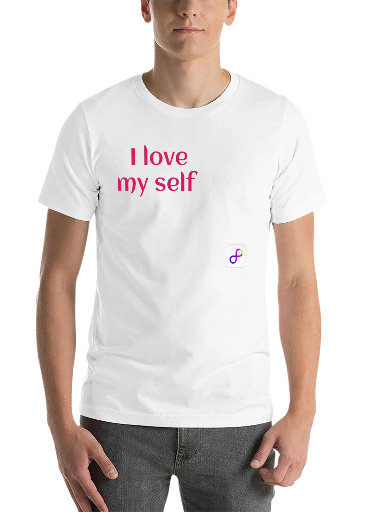 Black I Love Myself Black T-Shirt view 14
