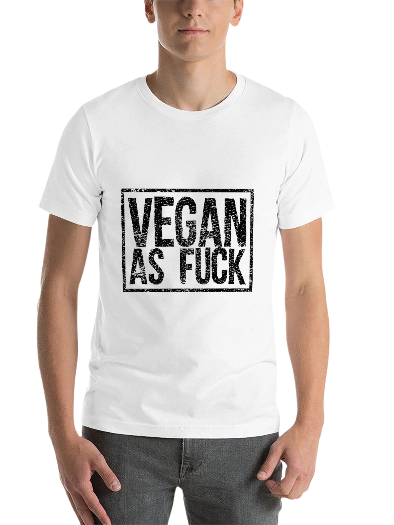 Vegan As Fuck Graphic Tee - Black - 14