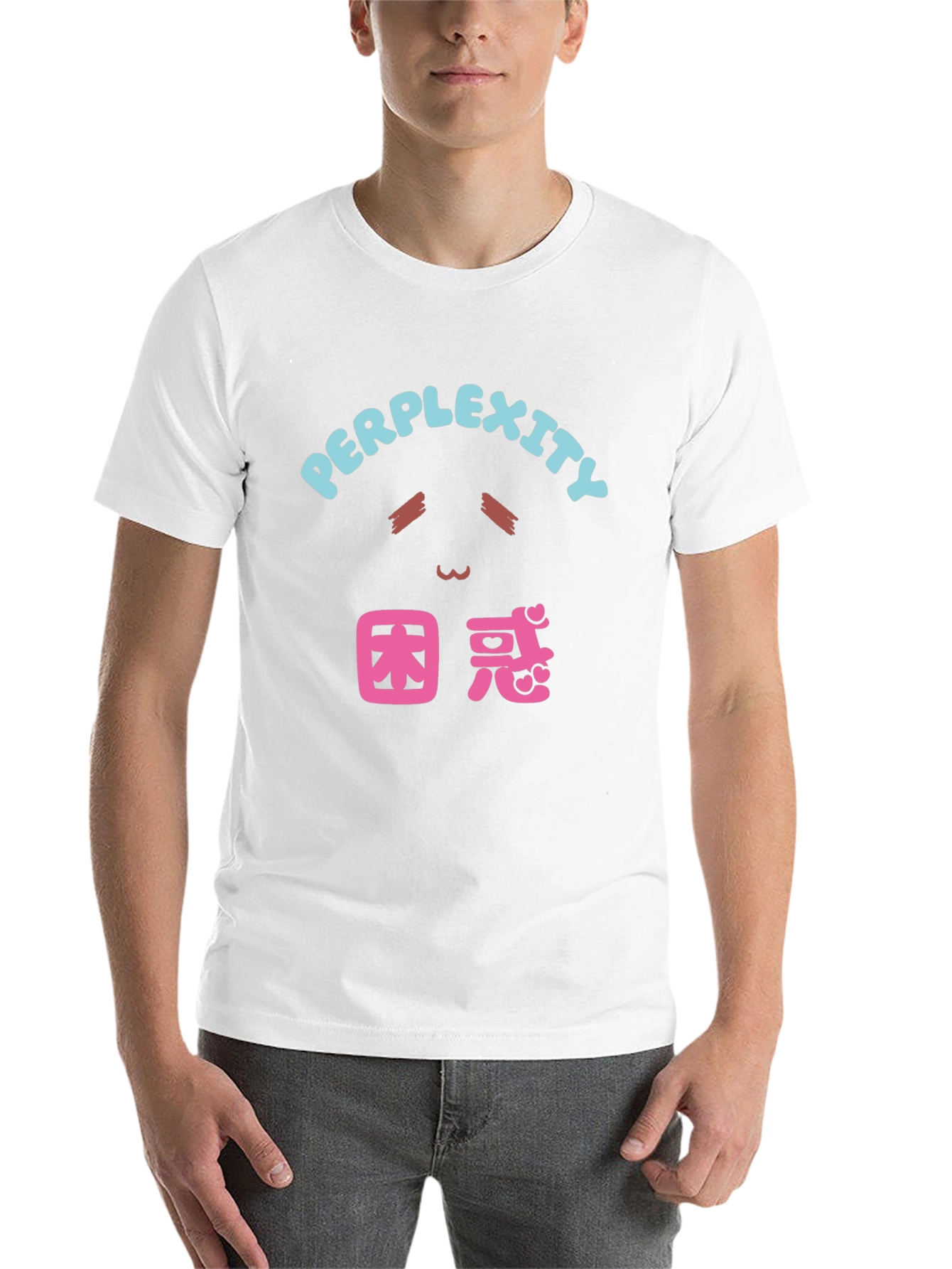 Black Perplexity Black T-Shirt with Anime Design view 14