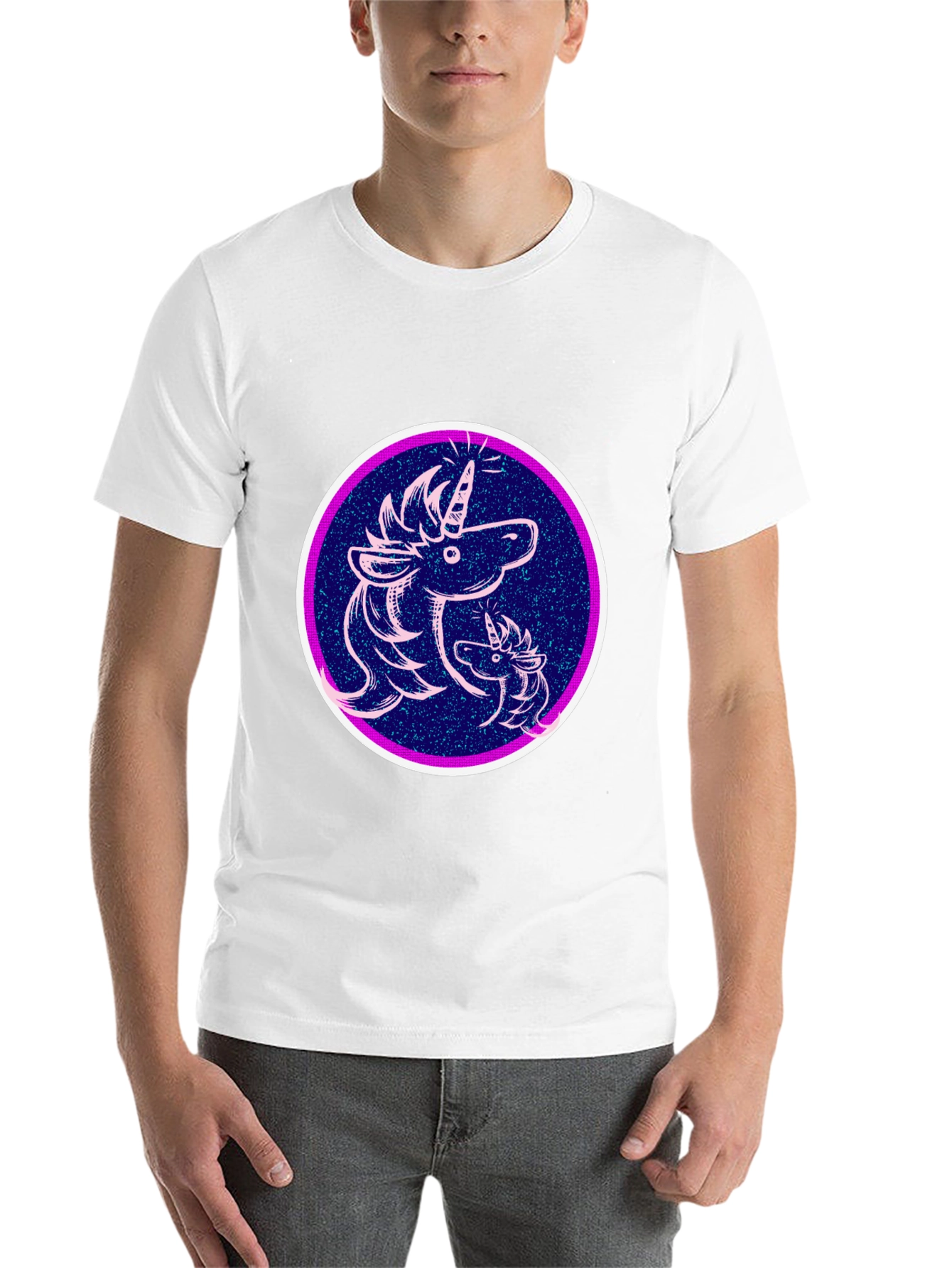 Black Unicorn Graphic Black T-Shirt view 14