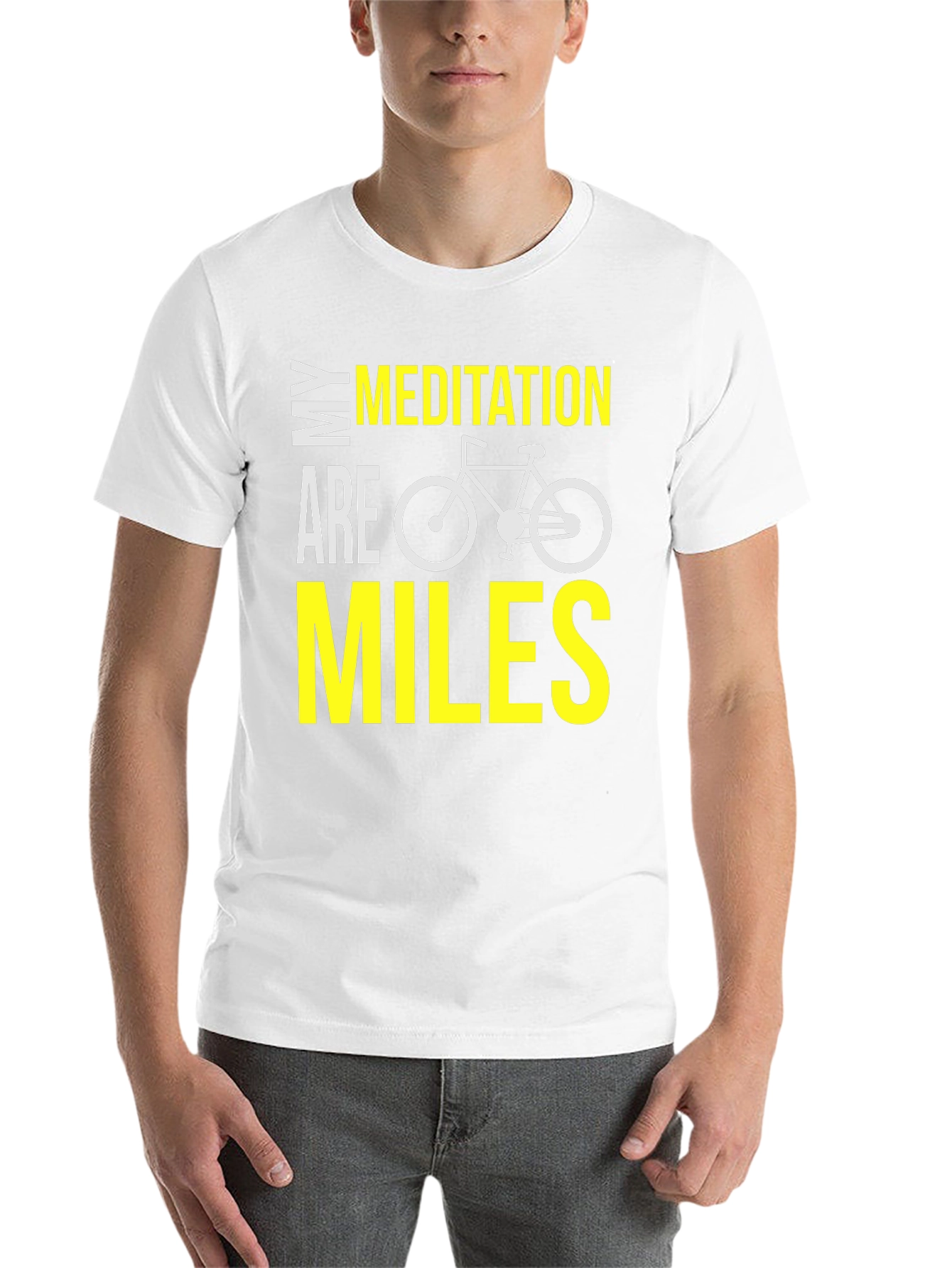Black My Meditation Are Miles Bike T-Shirt view 14