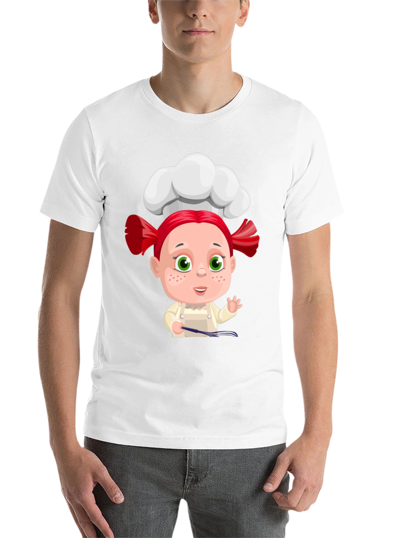 Black Chef Cartoon Graphic Tee view 14