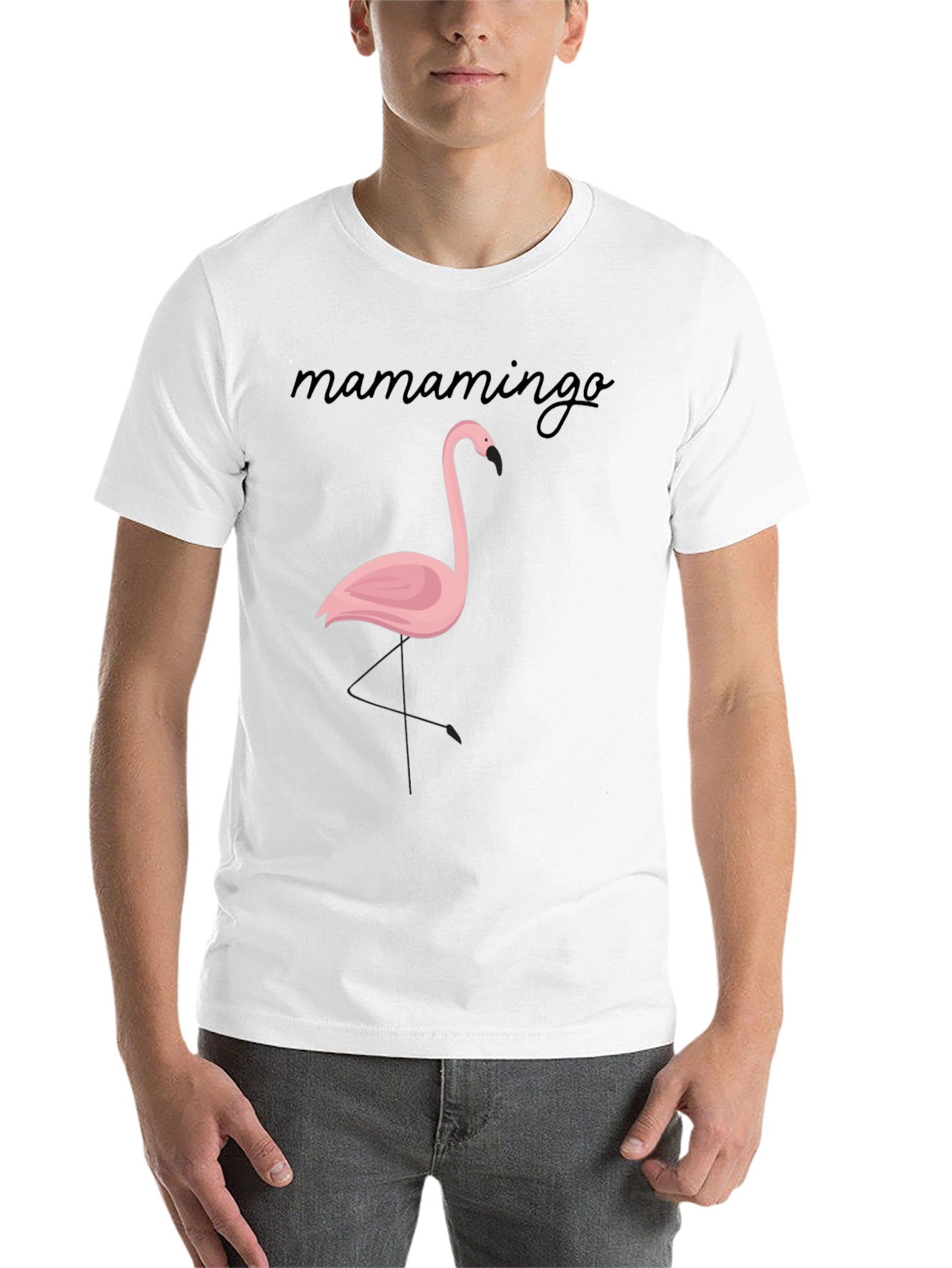 Mamamingo Flamingo Graphic Tee - Black - 14