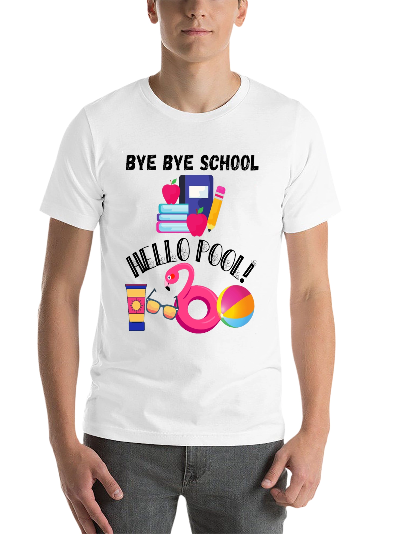 Bye Bye School Hello Pool T-Shirt - 14