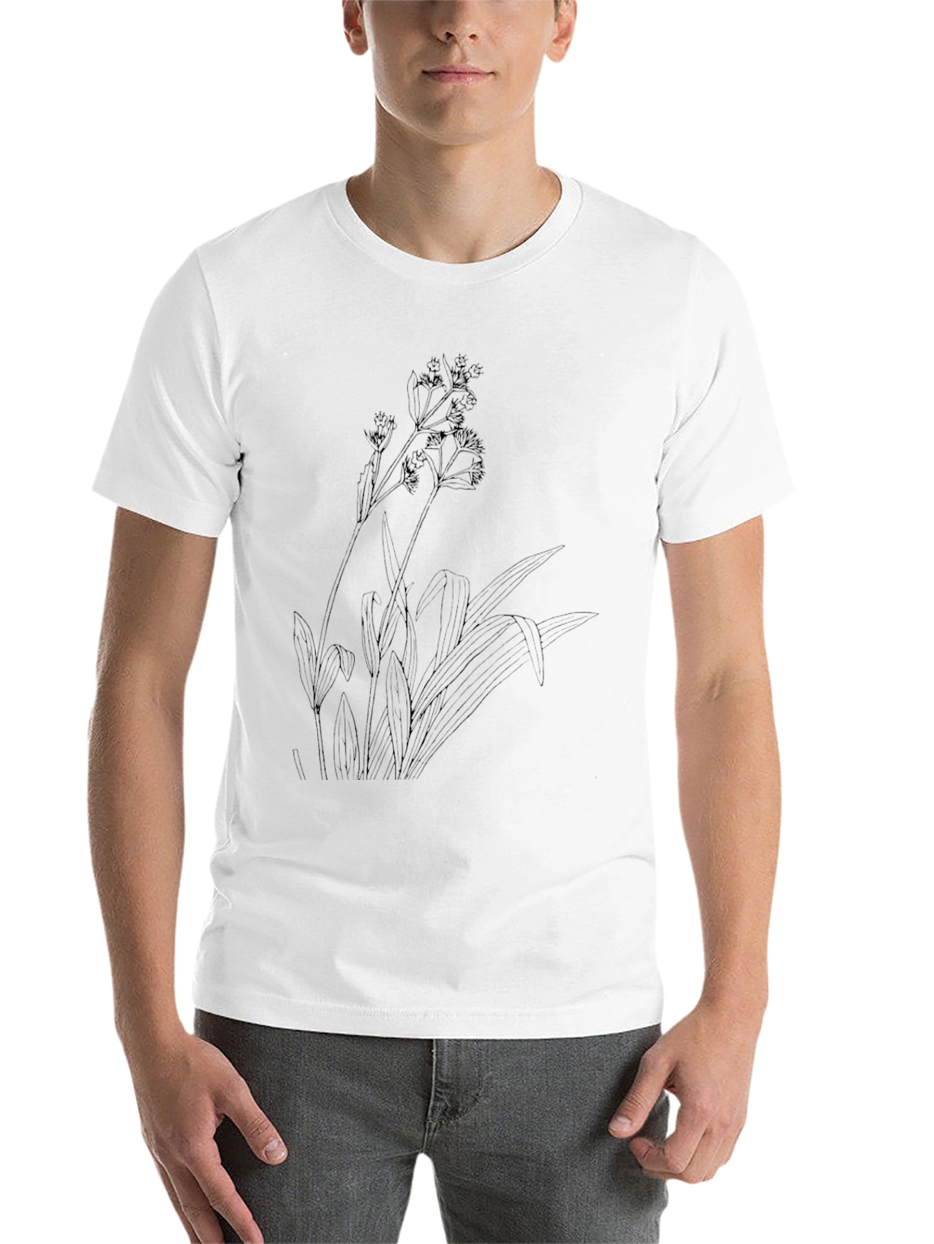 Botanical Print Tee - Stylish & Unique - 14