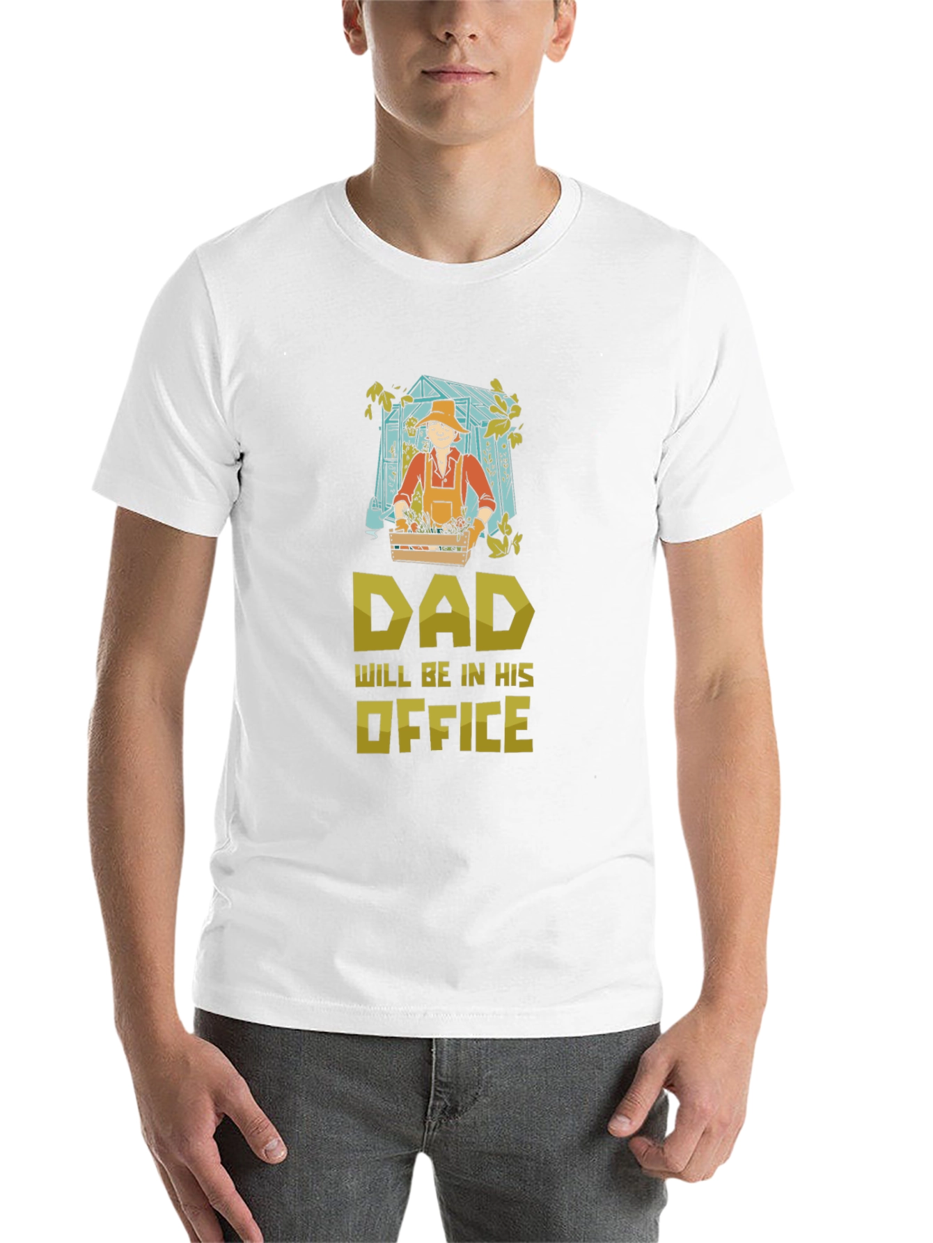 Black Dad's Gardening Office T-Shirt - Funny Gardener Gift view 14