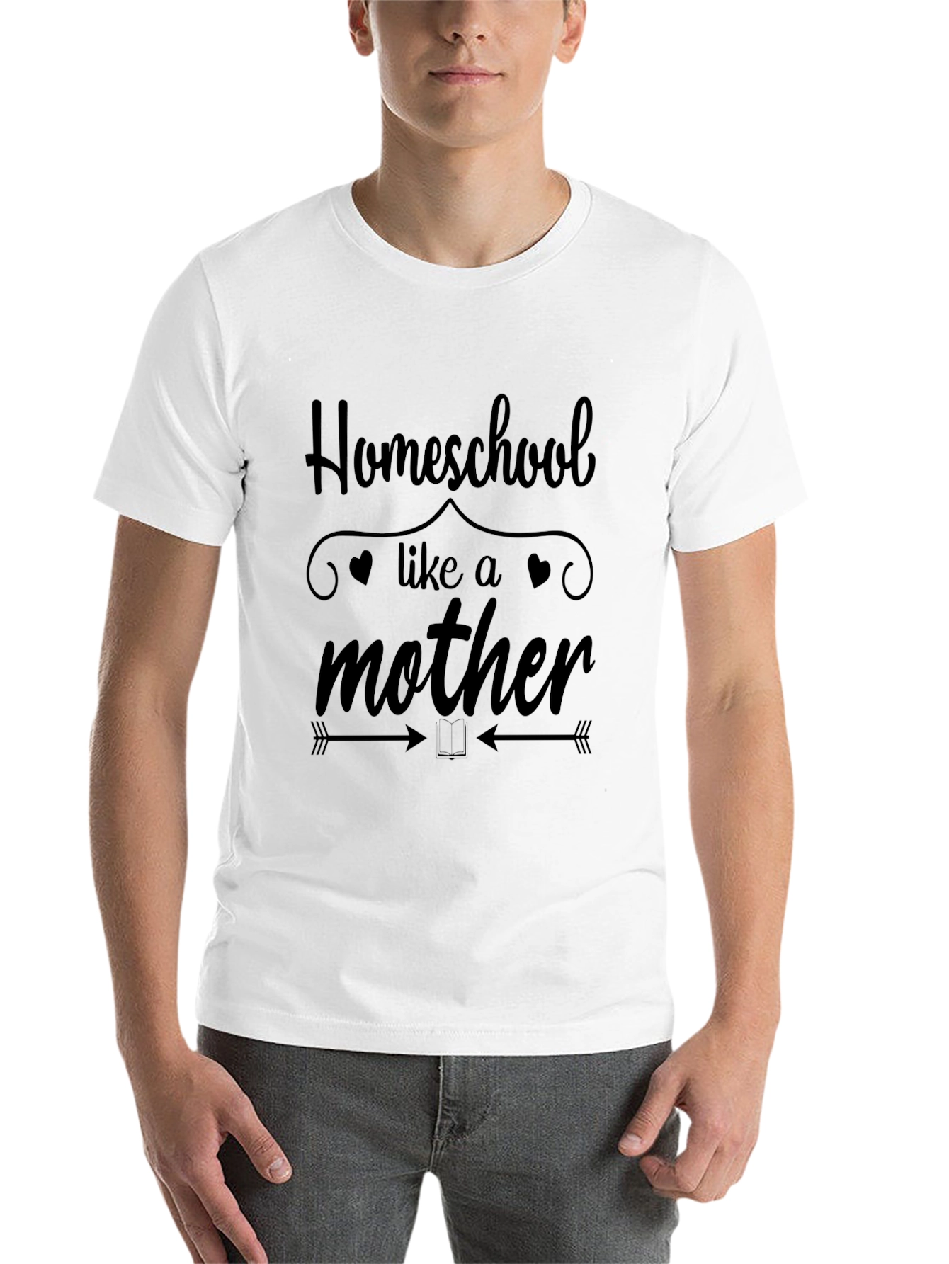 Black Homeschool Like a Mother T-Shirt view 14