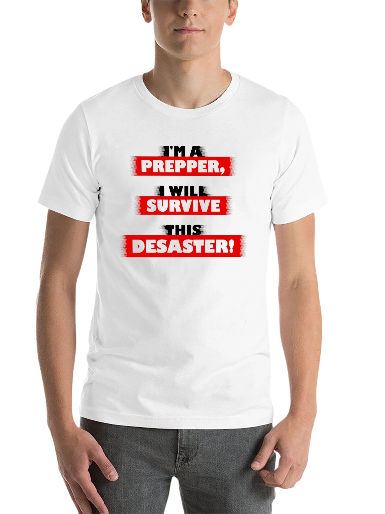Black Prepper Survival T-Shirt view 14