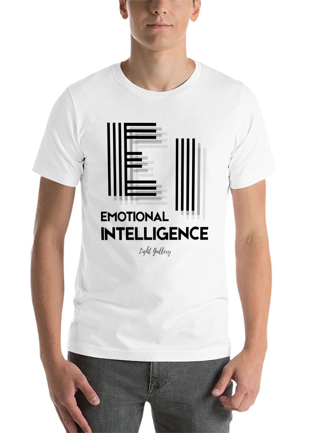 Black Emotional Intelligence T-Shirt - Modern Design view 14