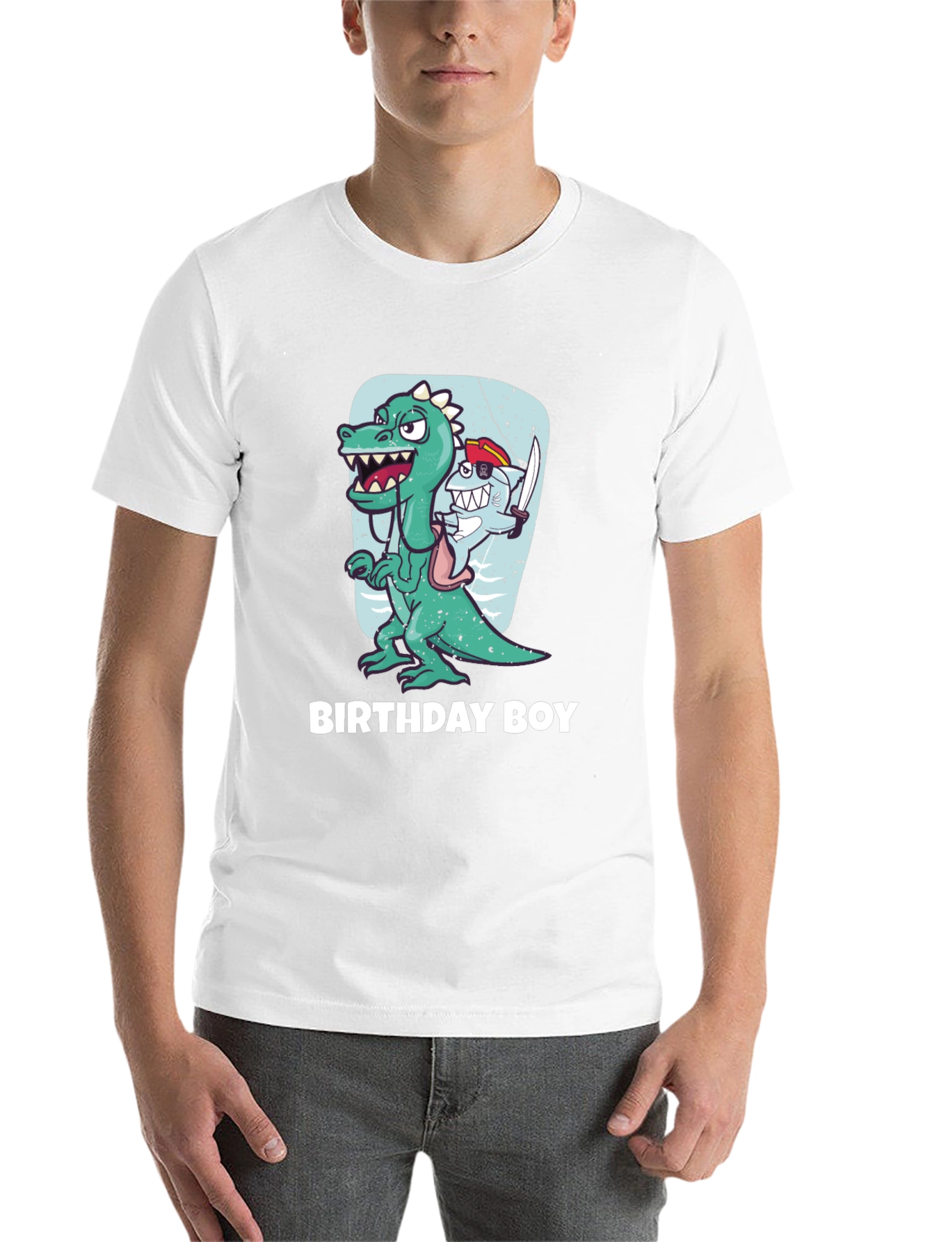Black Birthday Boy Dinosaur T-Shirt view 14