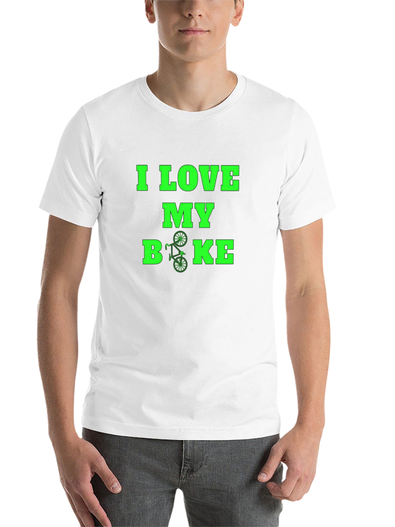Black I Love My Bike Graphic Tee - Black view 14