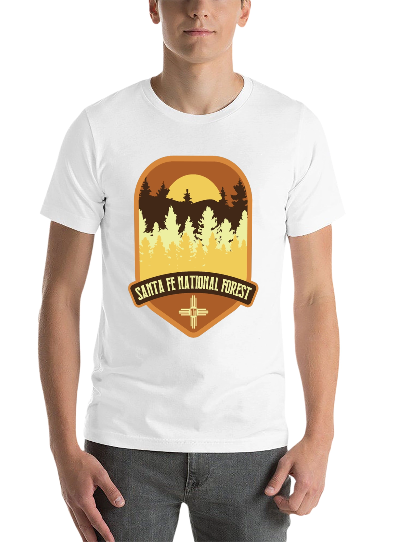 Black Santa Fe National Forest Graphic Tee view 14