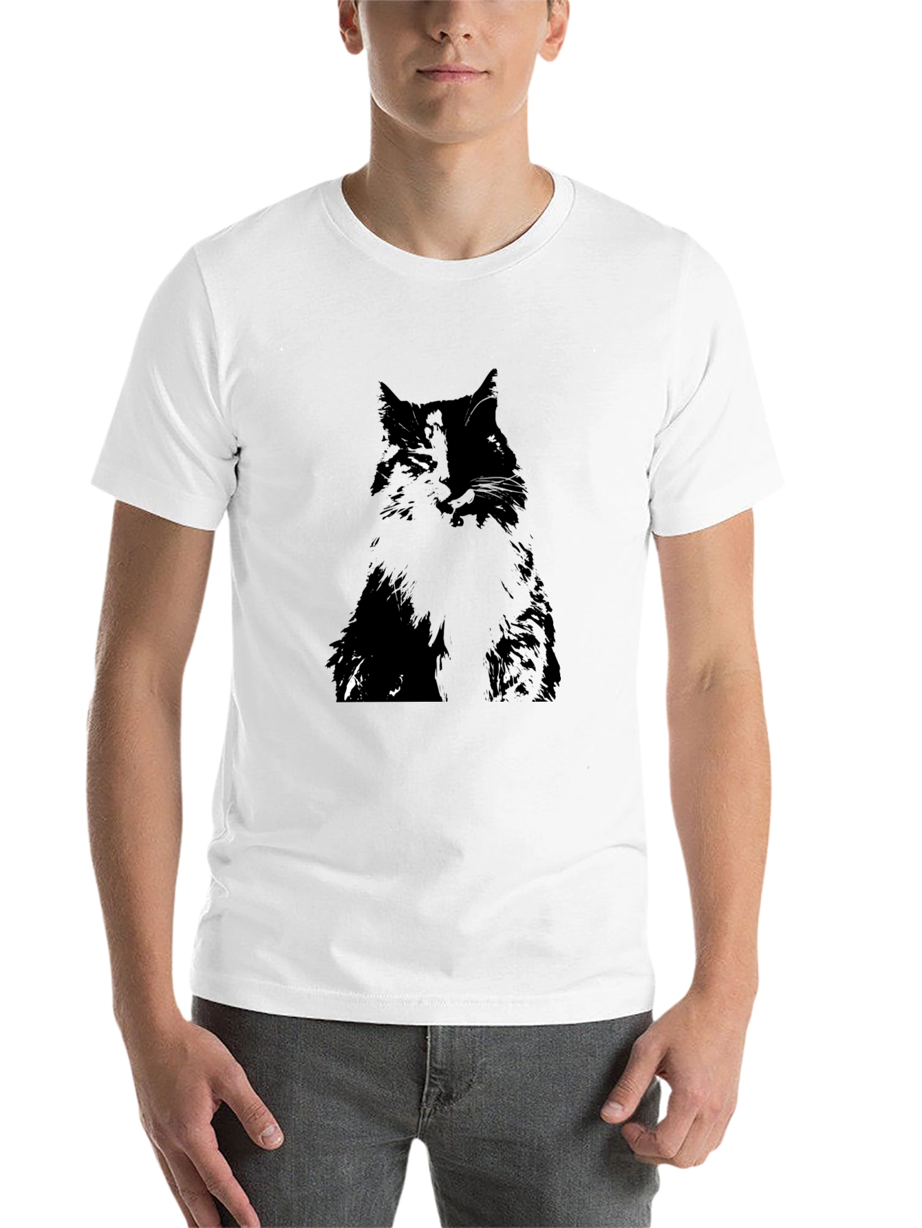 Black Black Cat Graphic Tee - Stylish & Comfortable view 14