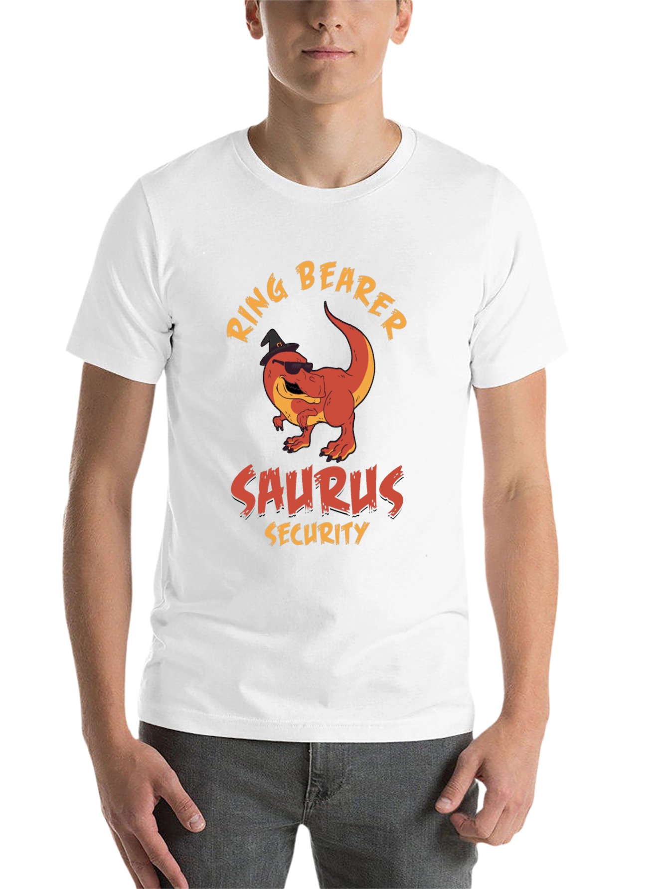 Black Ring Bearer Saurus Security T-Shirt view 14