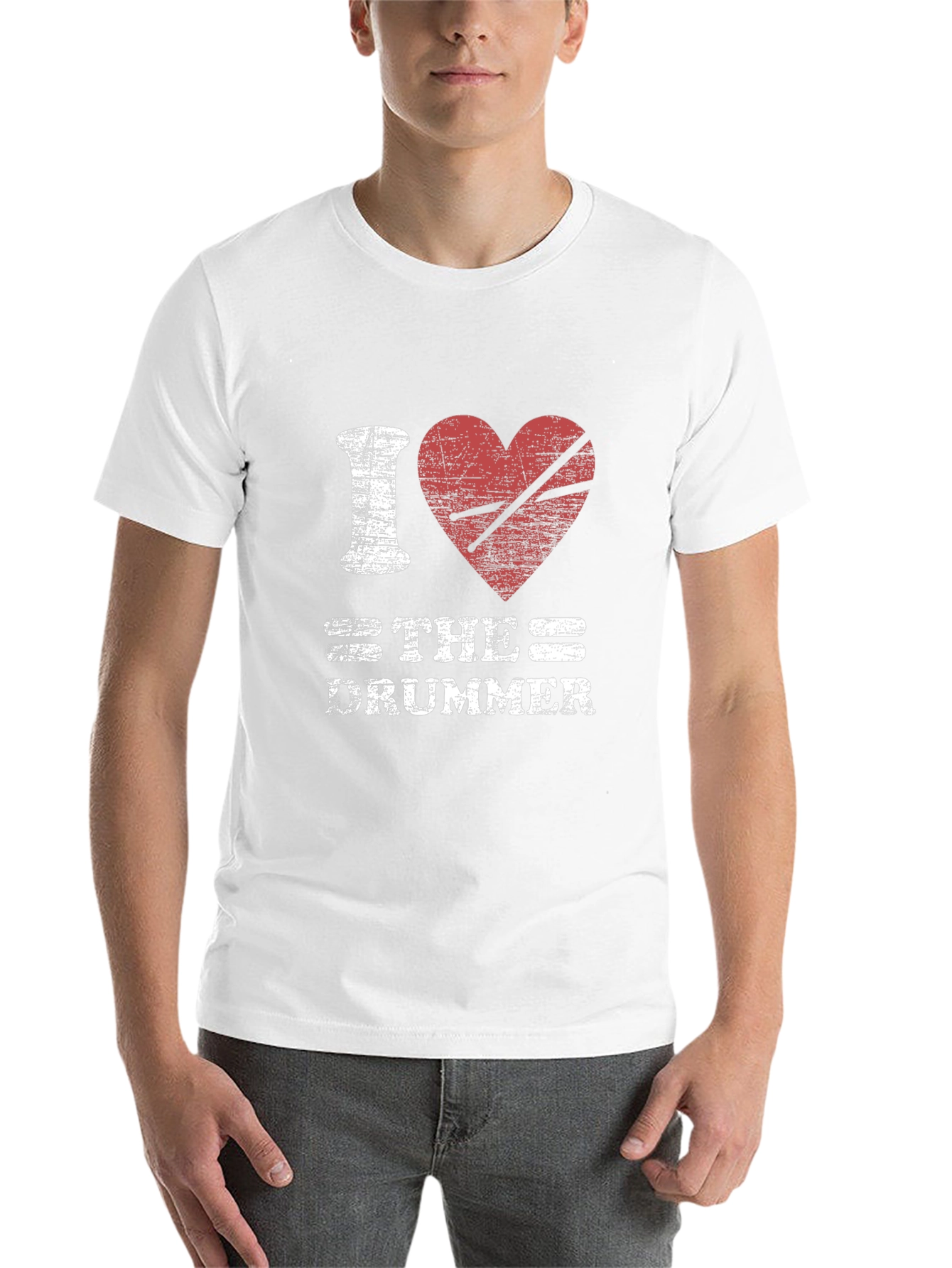 Black I Heart The Drummer T-Shirt - Music Lover Tee view 14