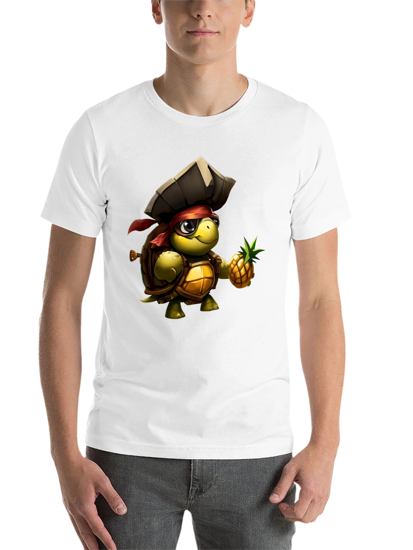Black Turtle Pirate Graphic Tee - Unique Design! view 14