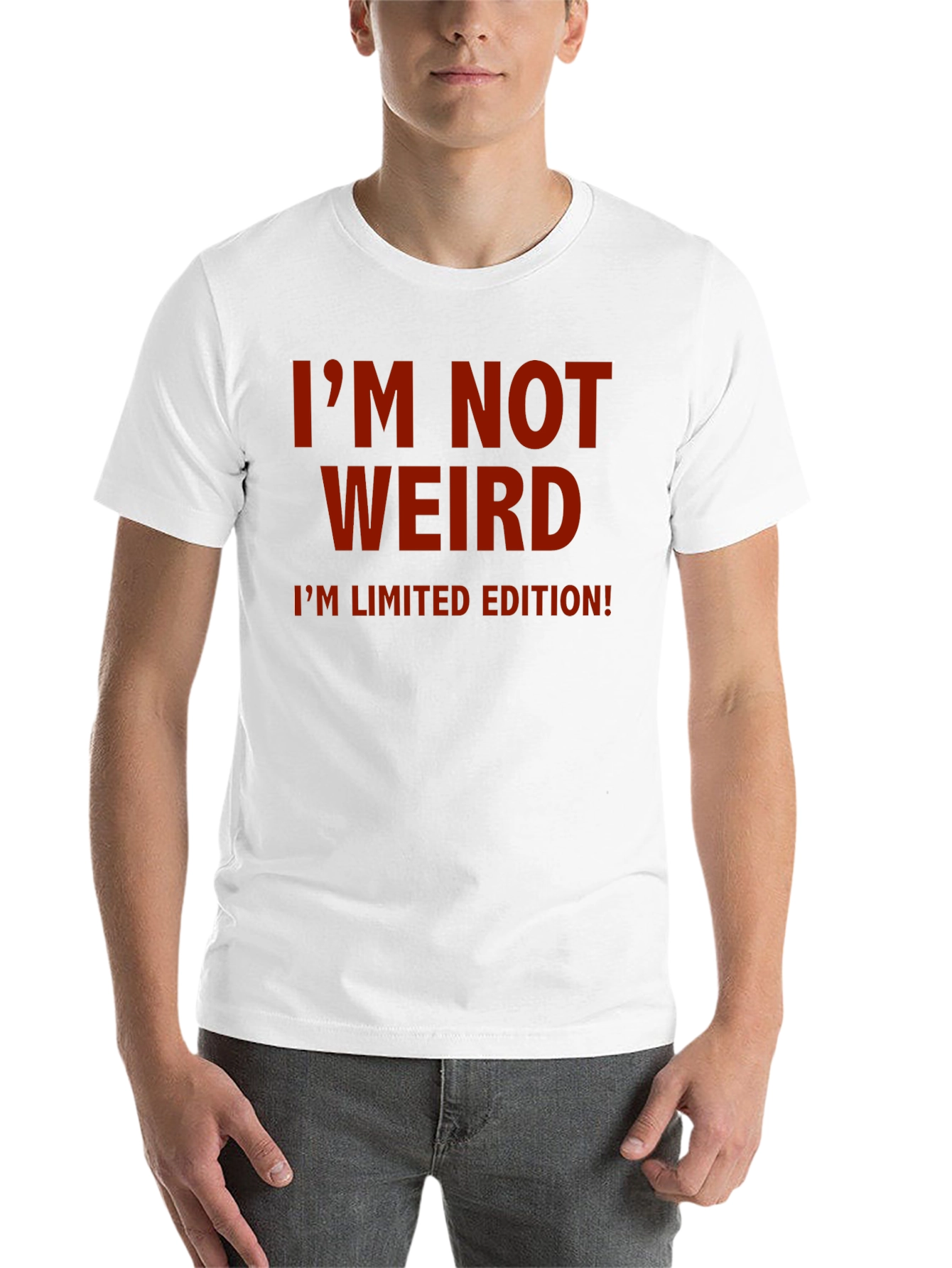 Black I'm Not Weird, Limited Edition Black T-Shirt view 14