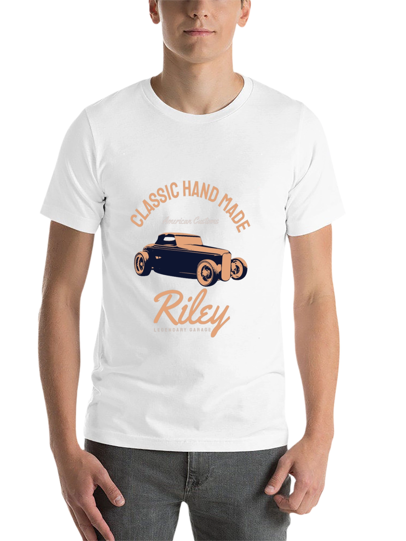 Black Classic Car T-Shirt - Riley Legendary Garage view 14