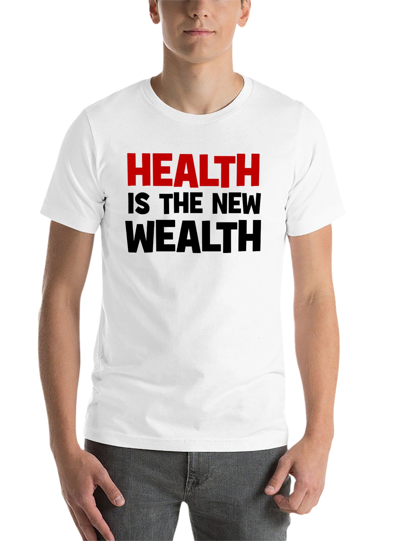 Black Health is the New Wealth Graphic T-Shirt view 14