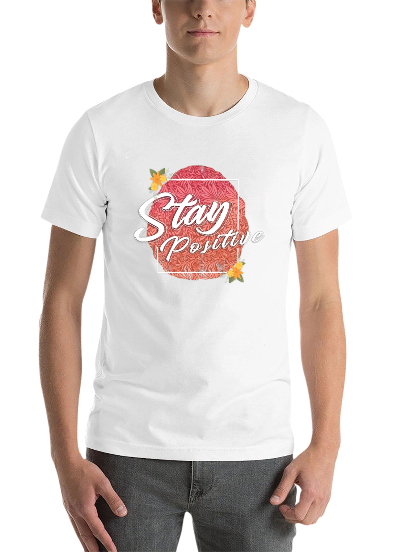 Black Stay Positive Graphic T-Shirt - Black view 14