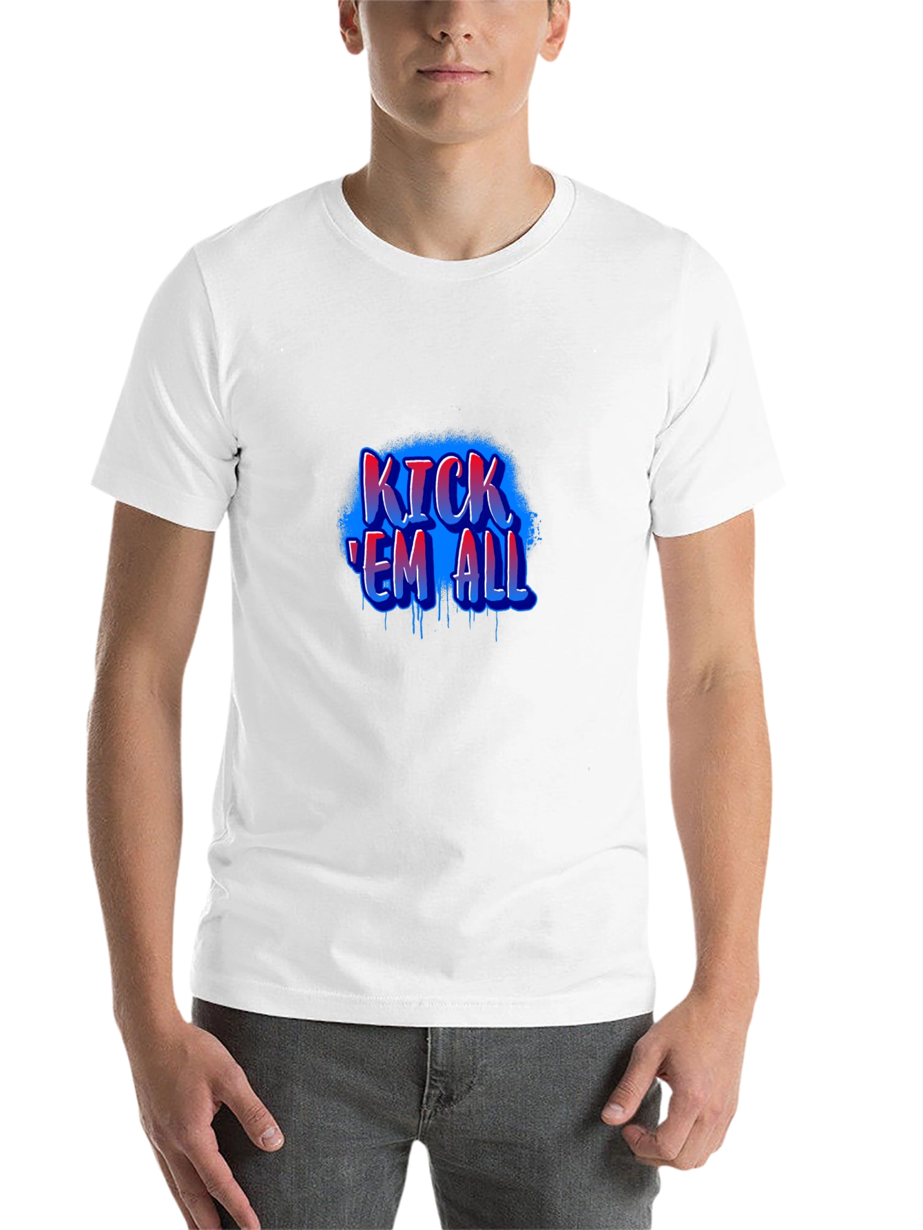 Black Kick 'Em All Graphic T-Shirt - Black view 14