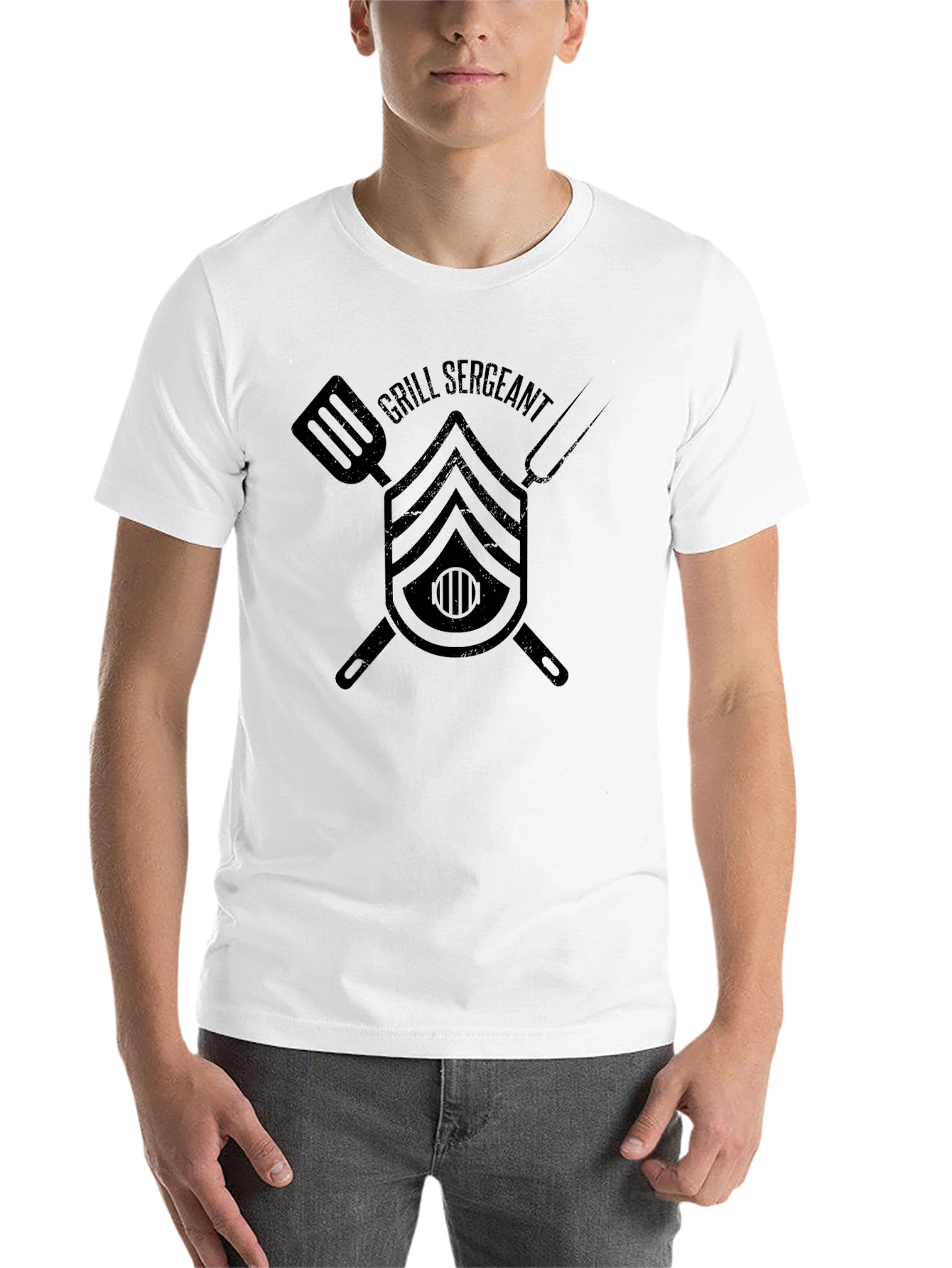 Black Grill Sergeant Black Graphic T-Shirt view 14
