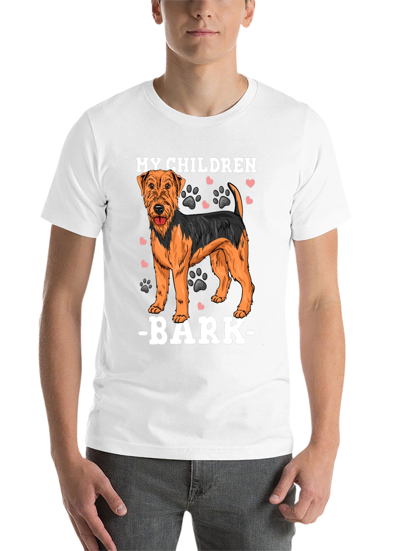 Black My Children Bark Dog T-Shirt view 14