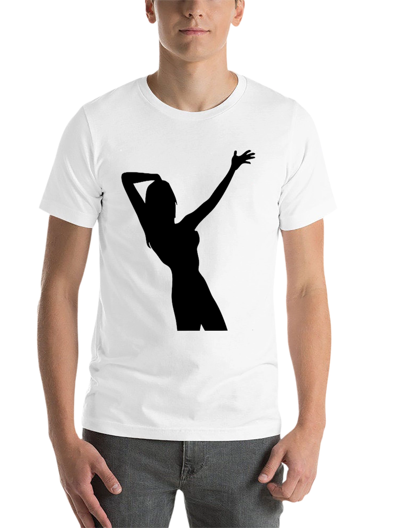 Black Silhouette Graphic Tee - Black view 14