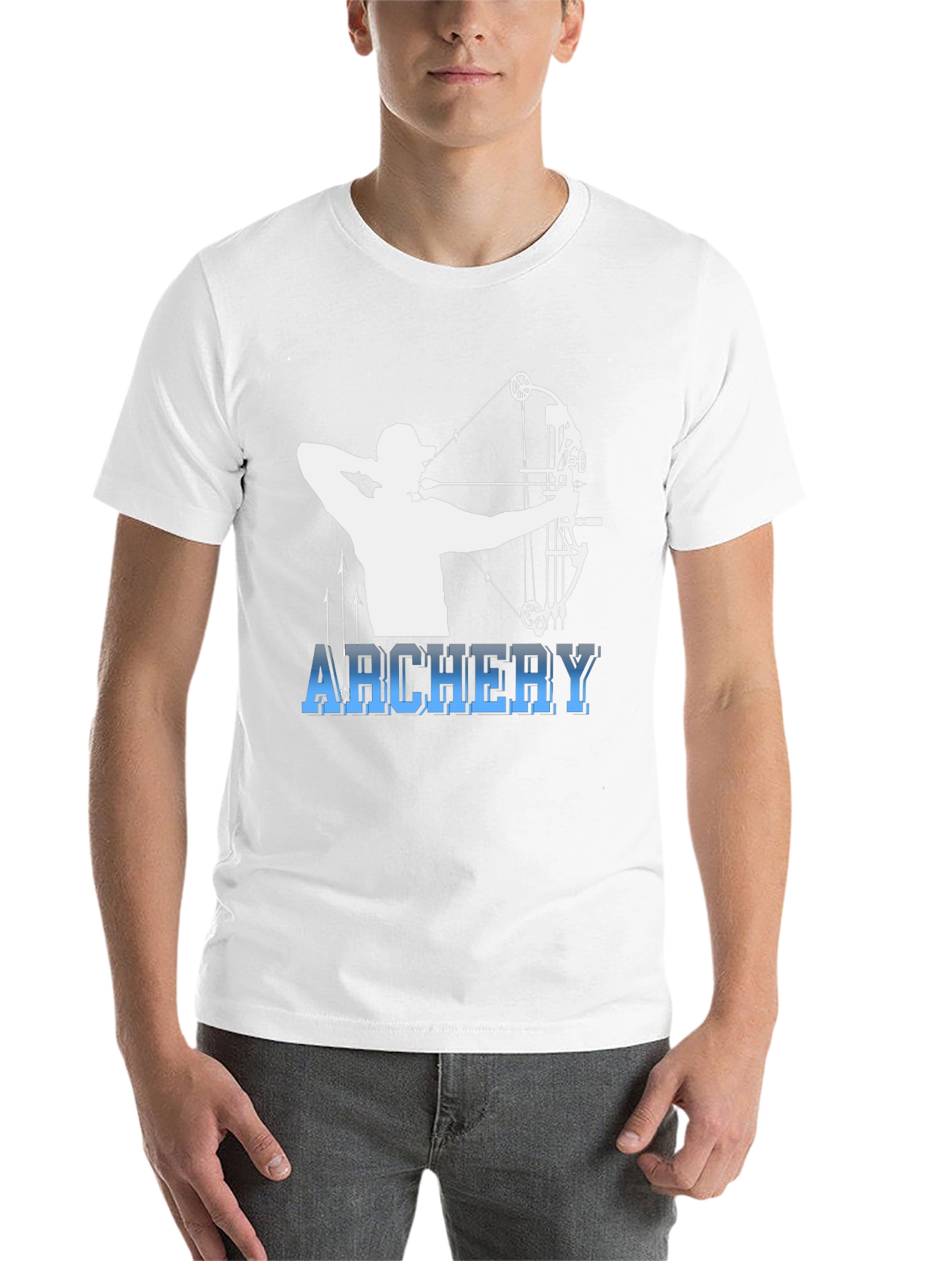 Black Archery Bow Hunter Black T-Shirt view 14