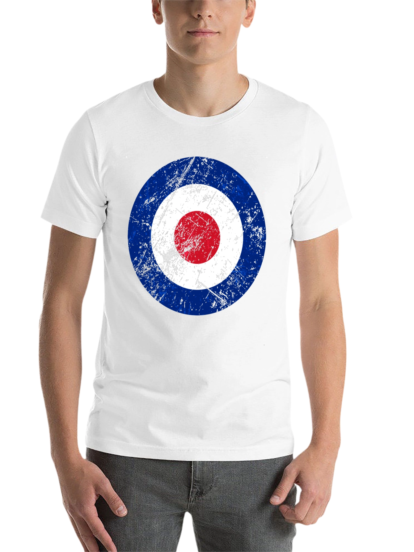 Black Target Graphic T-Shirt - Retro Mod Style view 14