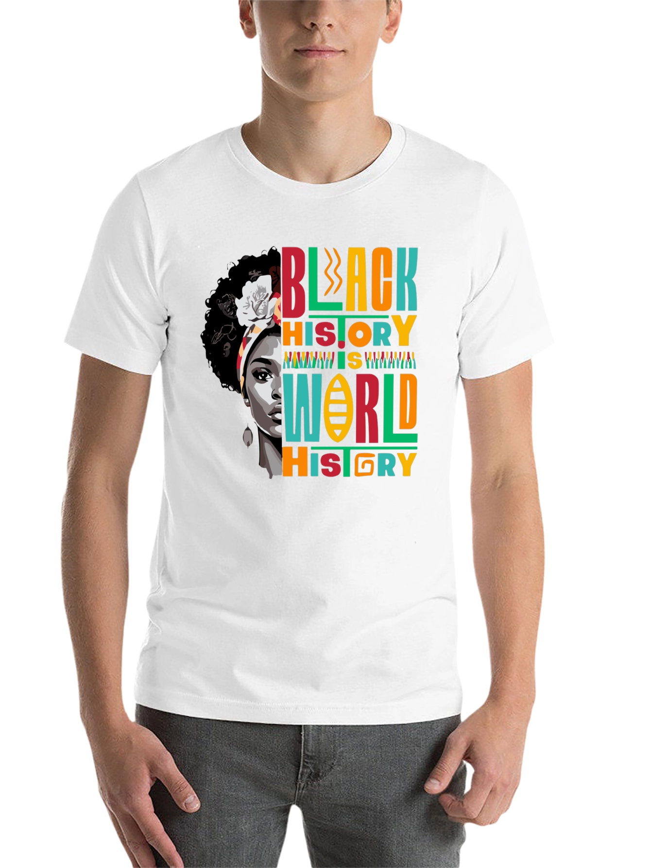 Black Black History is World History T-Shirt view 14