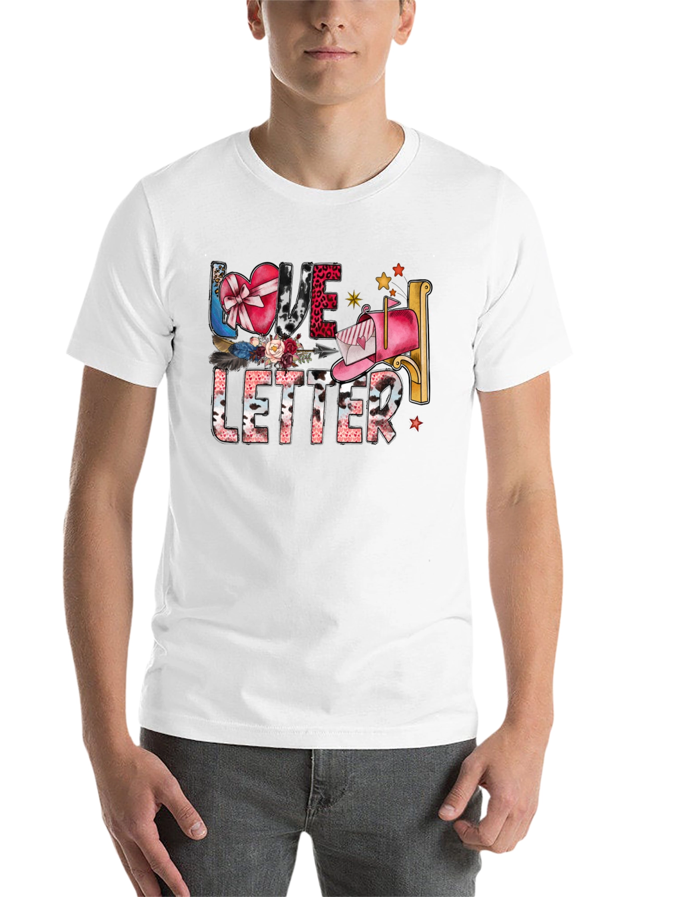 Black Love Letter Graphic T-Shirt view 14