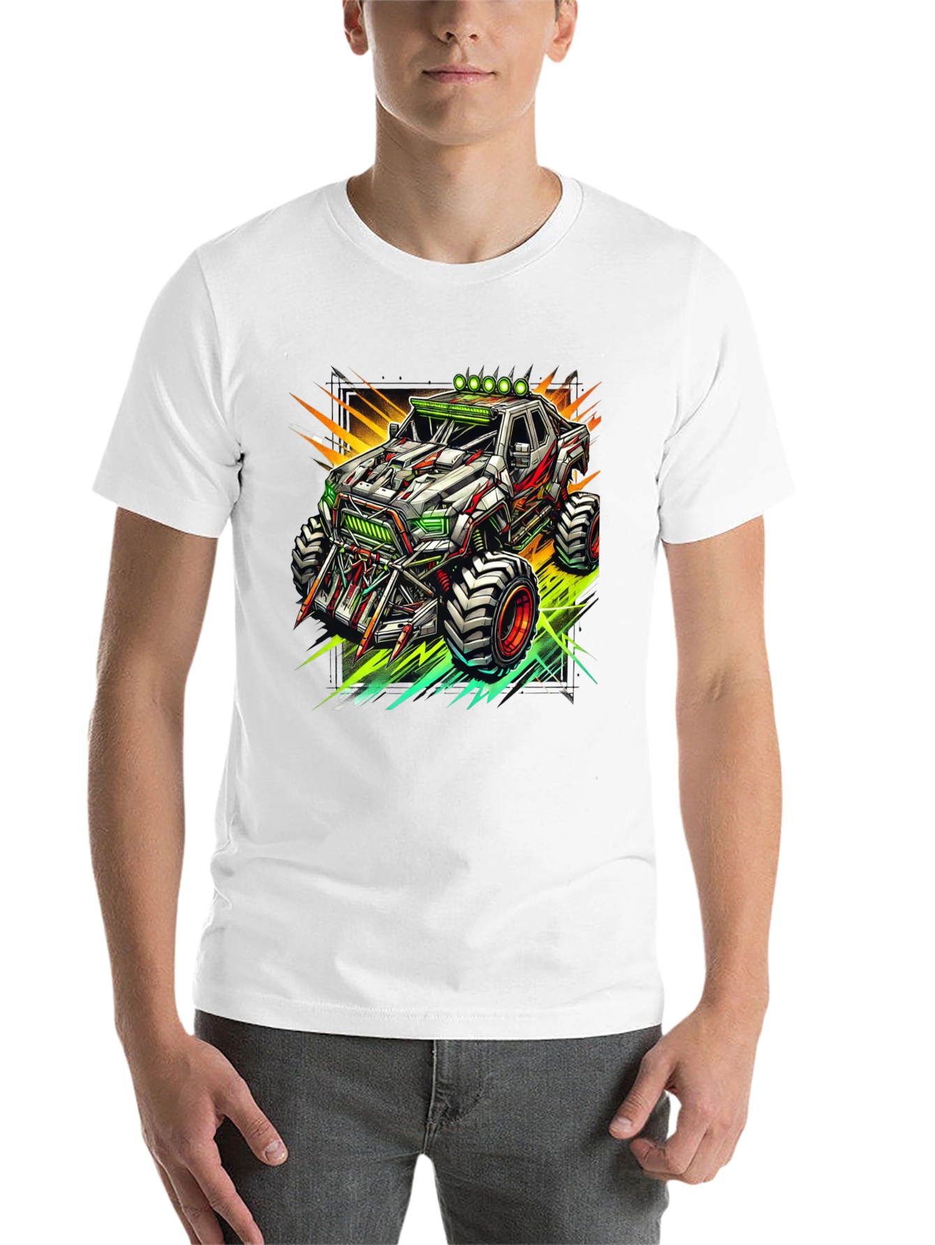 Black Monster Truck Graphic Tee - Cool Black T-Shirt view 14