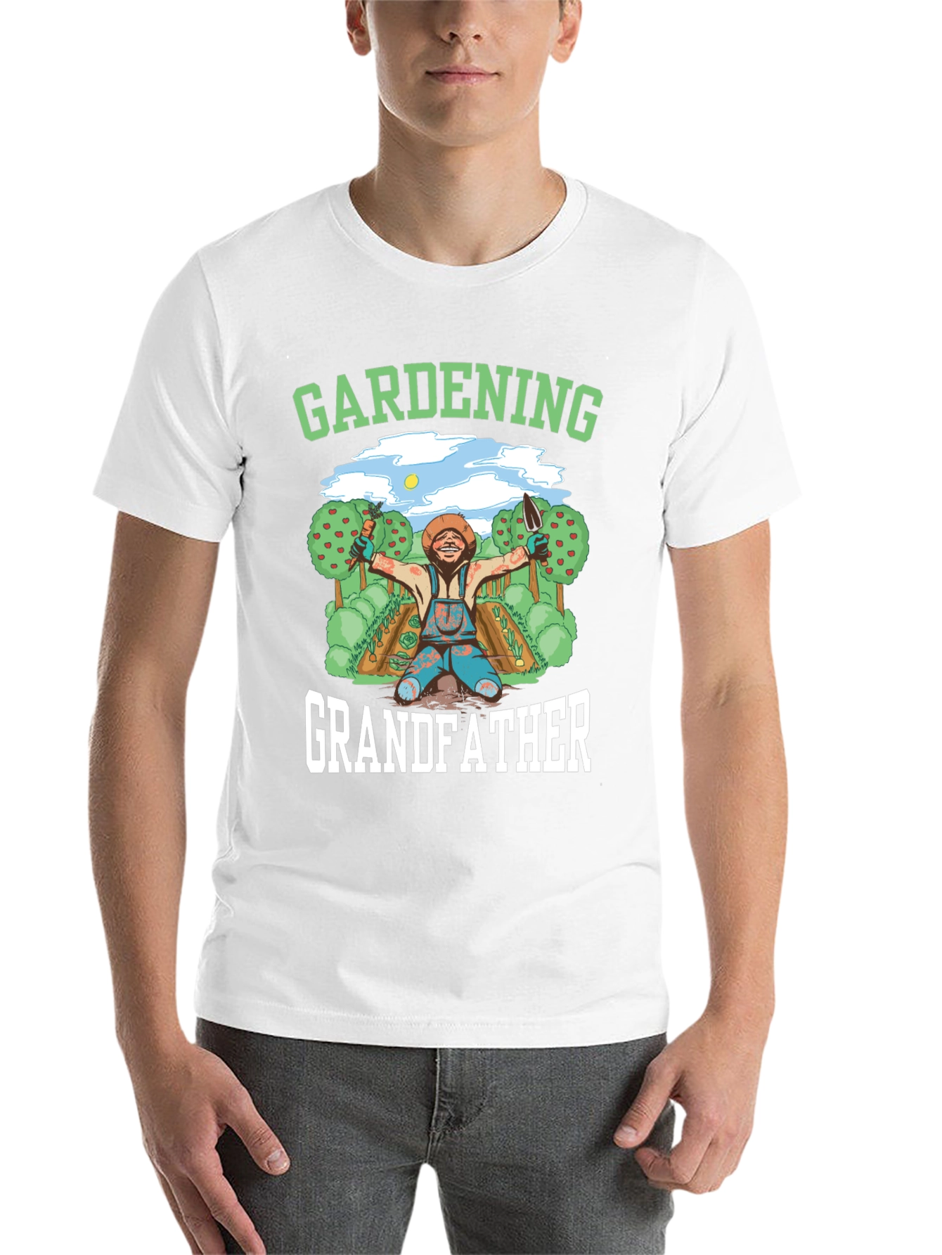 Black Gardening Grandfather T-Shirt view 14