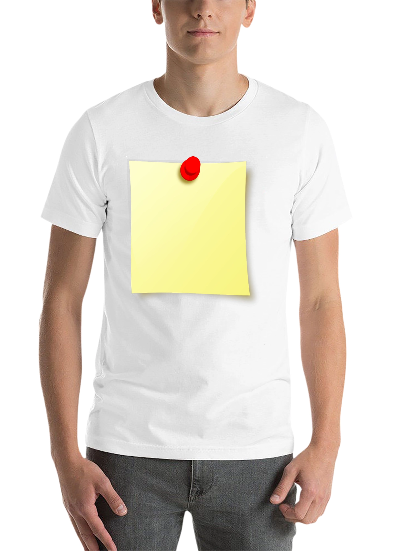 Black Sticky Note Graphic T-Shirt - Unique Novelty Tee view 14