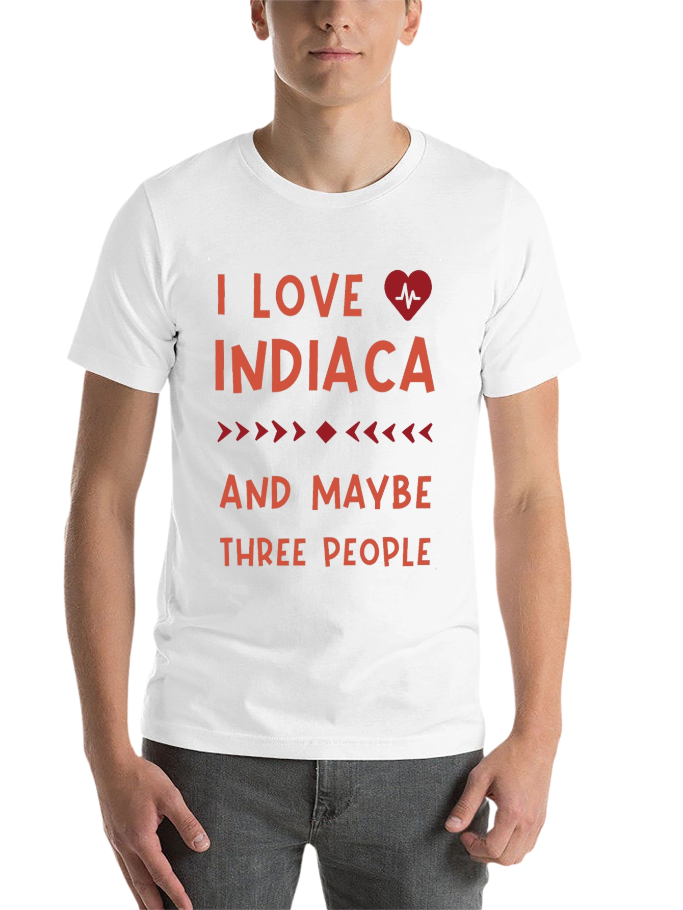 Black I Love Indiacaca T-Shirt view 14