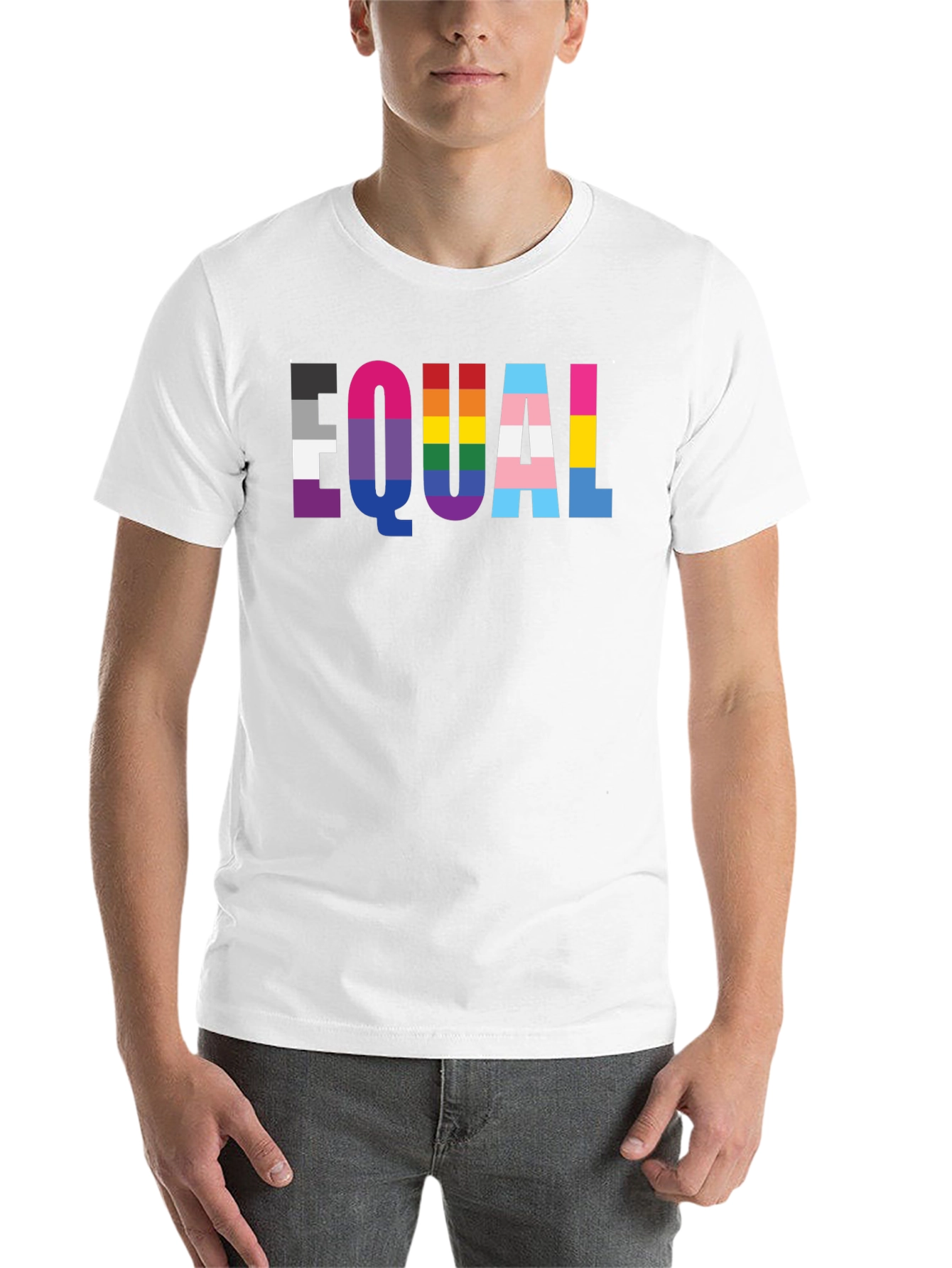 Black EQUAL Pride LGBTQ+ Graphic Tee view 14