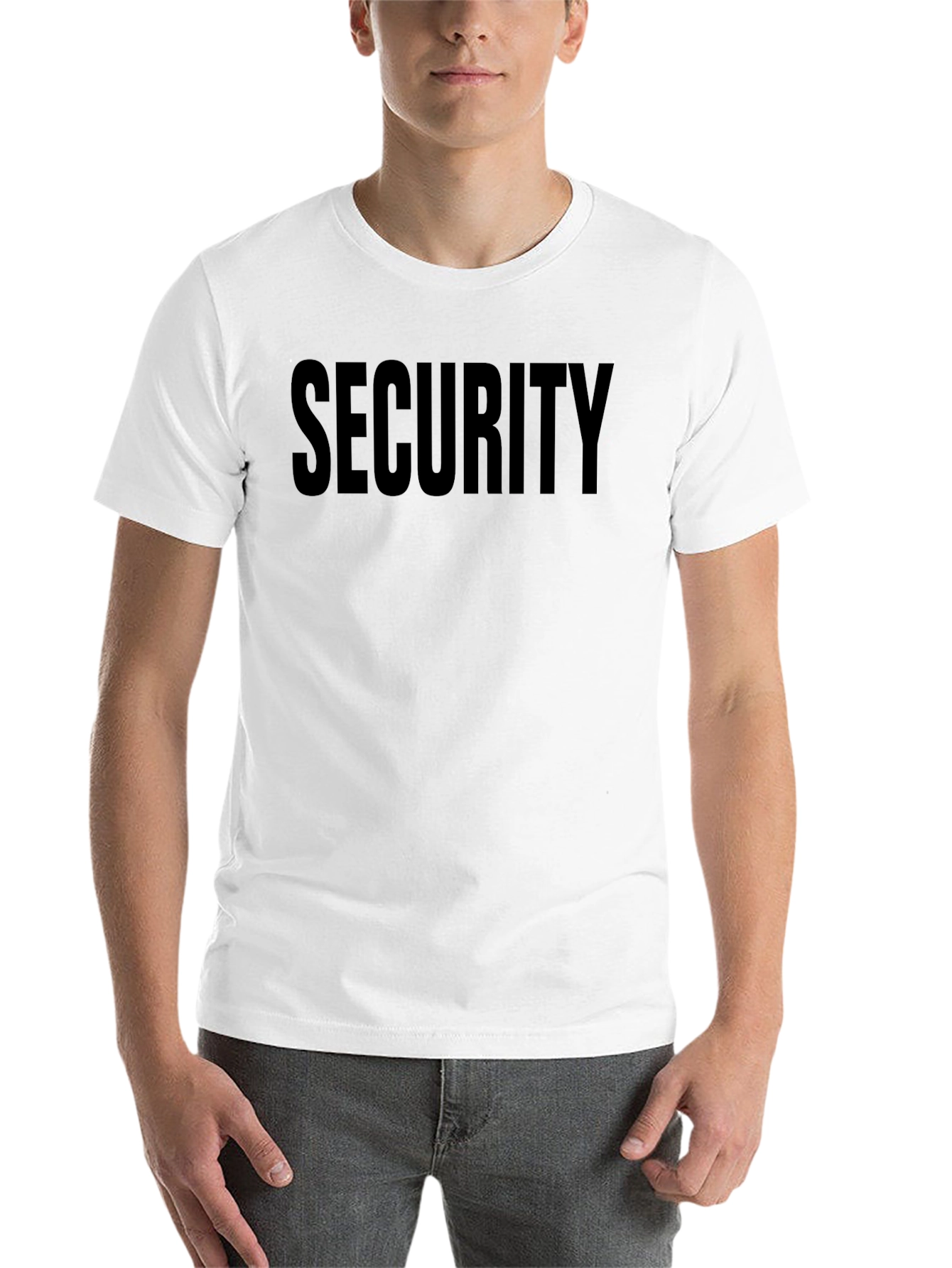 Black Security Print Black T-Shirt view 14