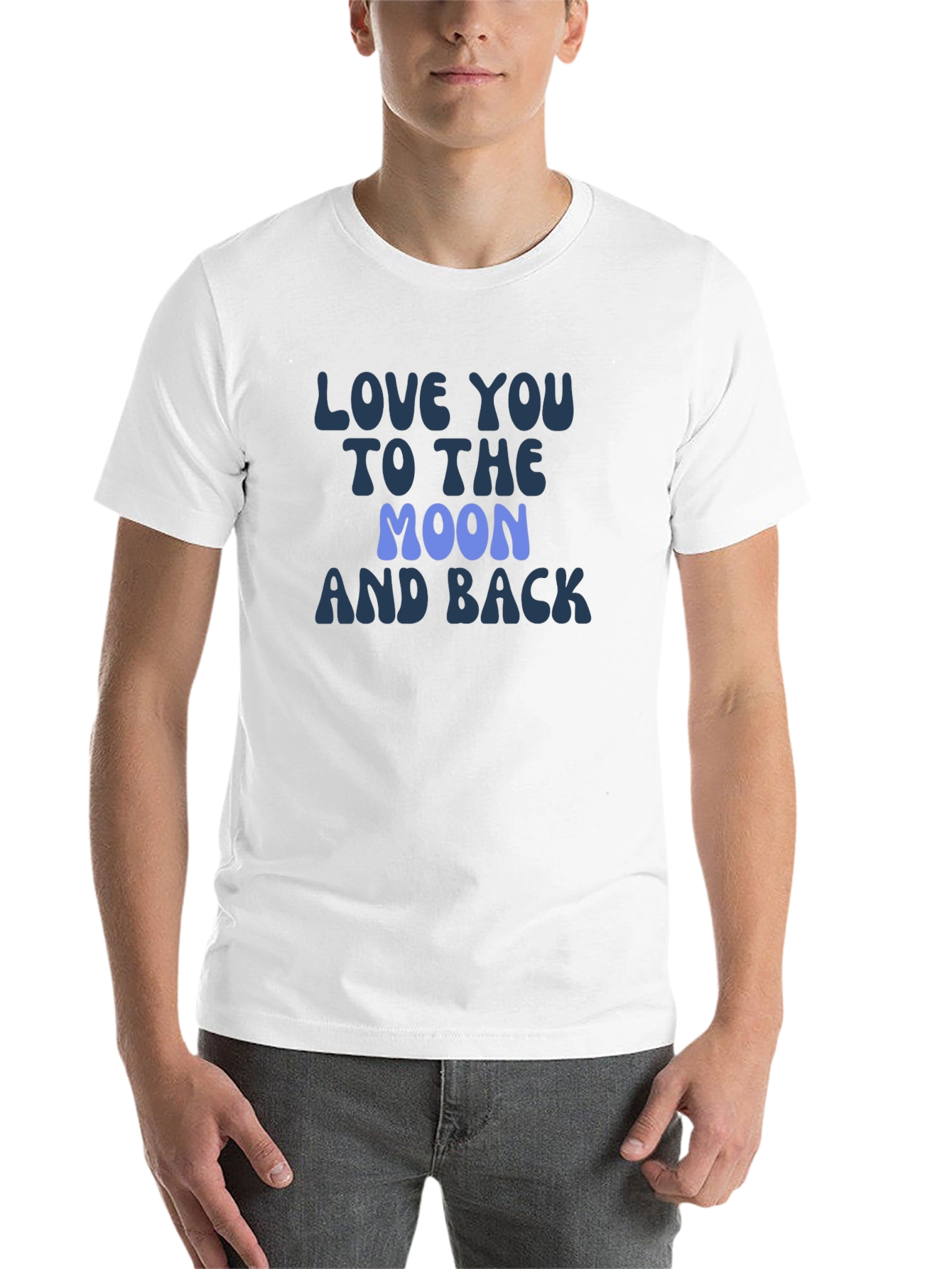 Black Love You To The Moon and Back Graphic Tee view 14