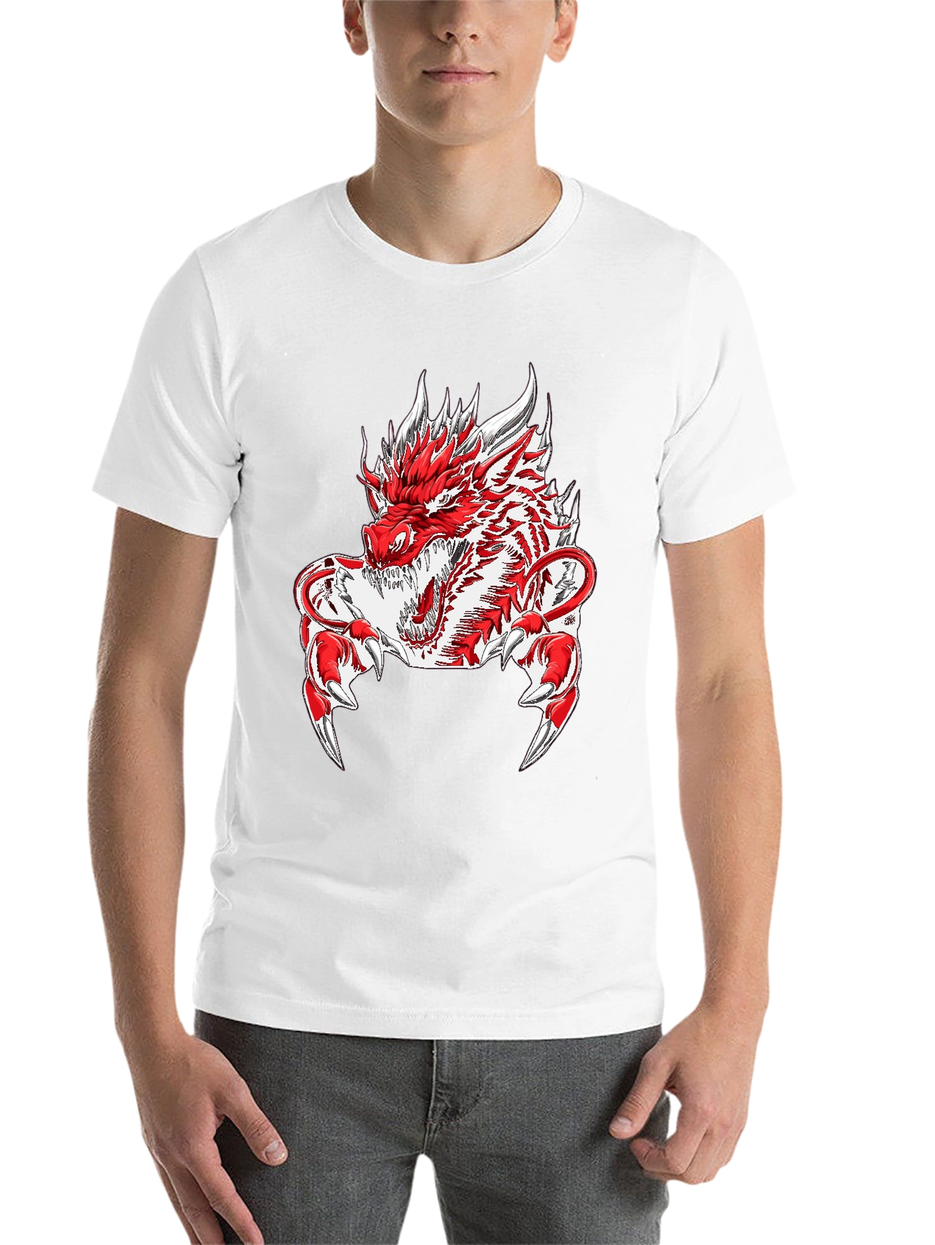 Black Dragon Graphic Tee - Men's Black T-Shirt view 14