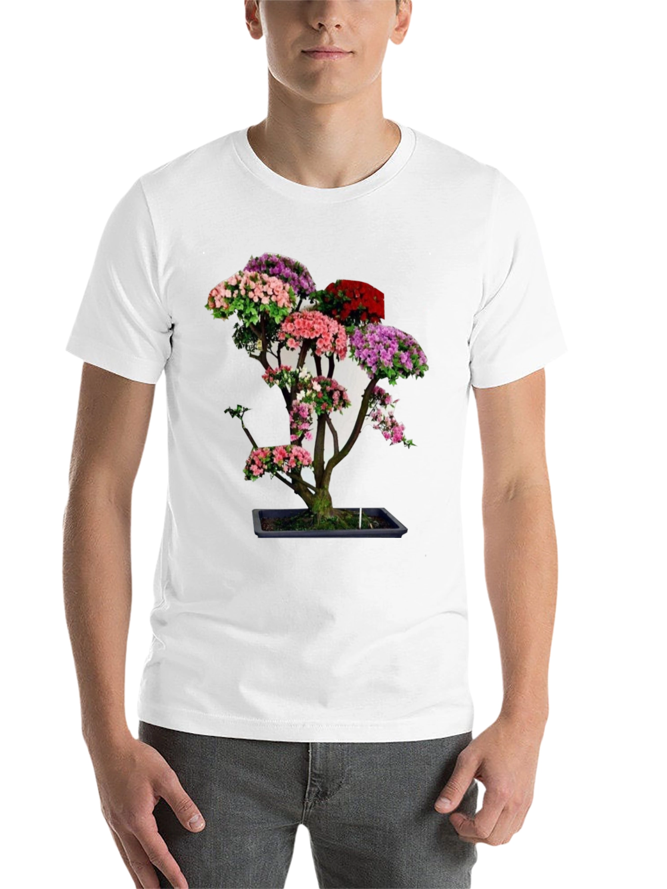 Black Bonsai Tree Graphic Tee - Unique Floral Design view 14