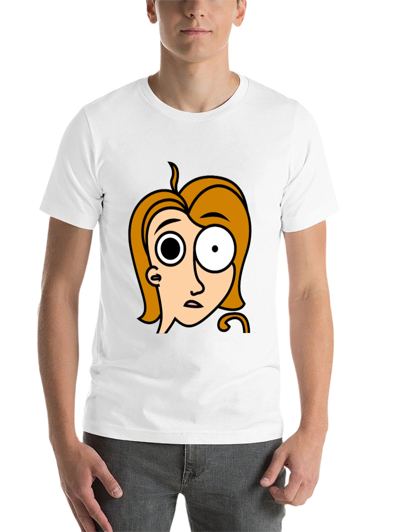 Black Cartoon Character Graphic Black T-Shirt view 14