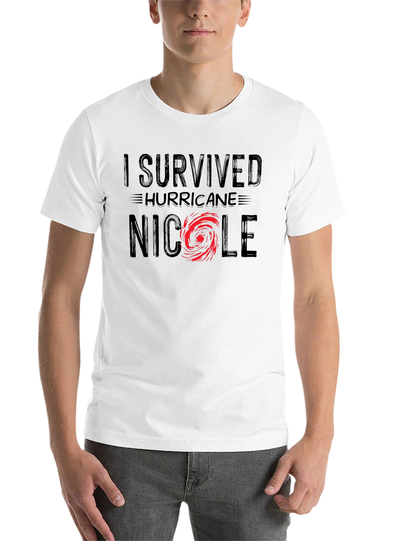 I Survived Hurricane Nicole Black T-Shirt - 14