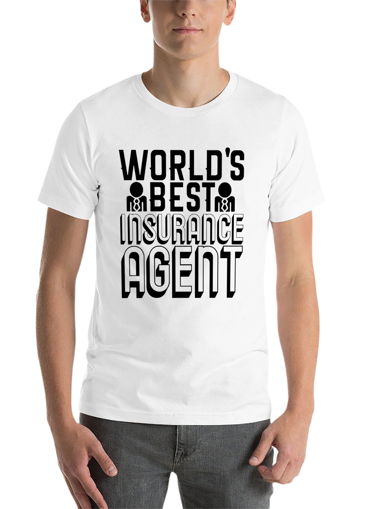 Black World's Best Insurance Agent Black T-Shirt view 14