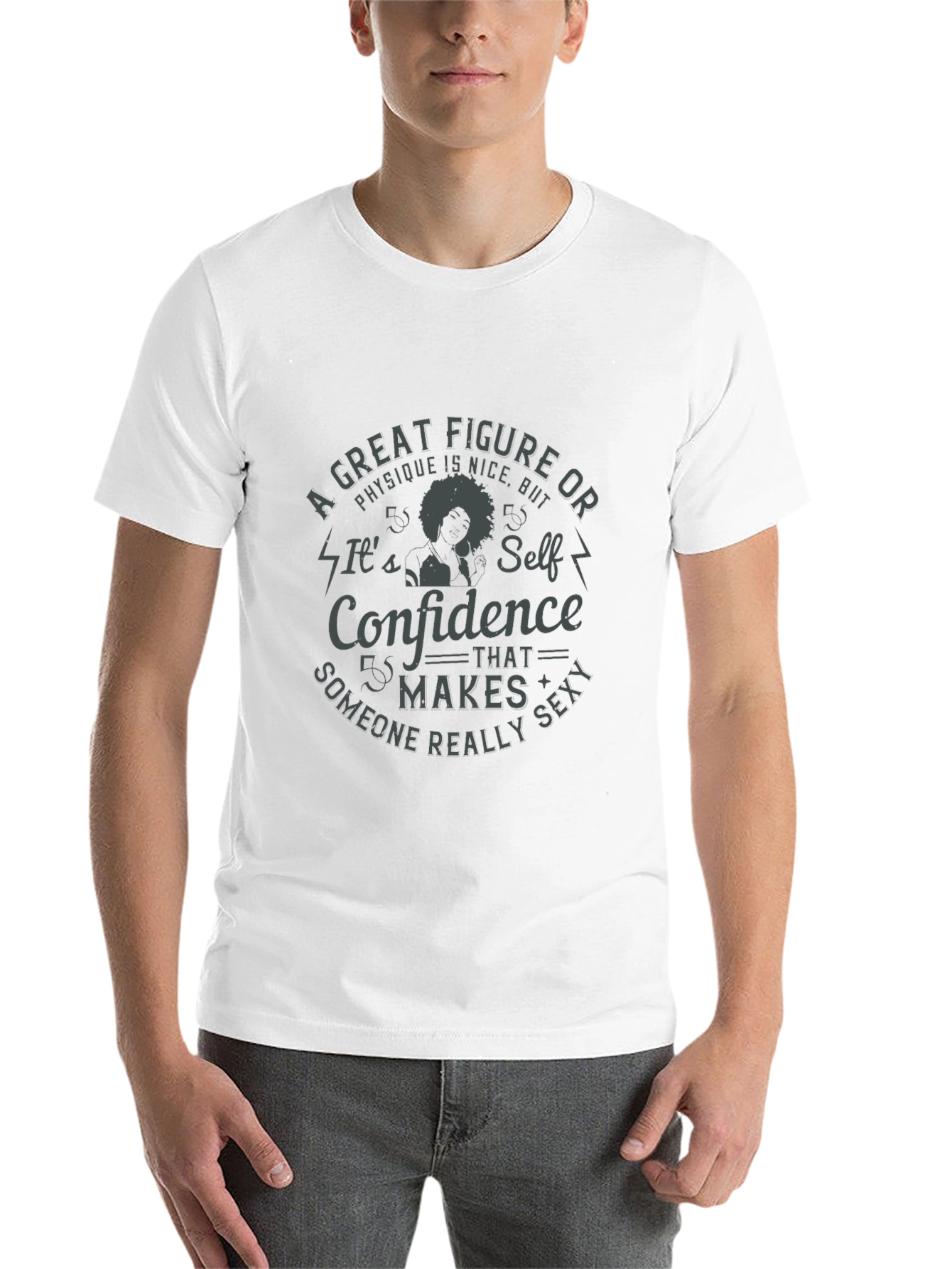 Black Confidence Makes Someone Sexy T-Shirt view 14