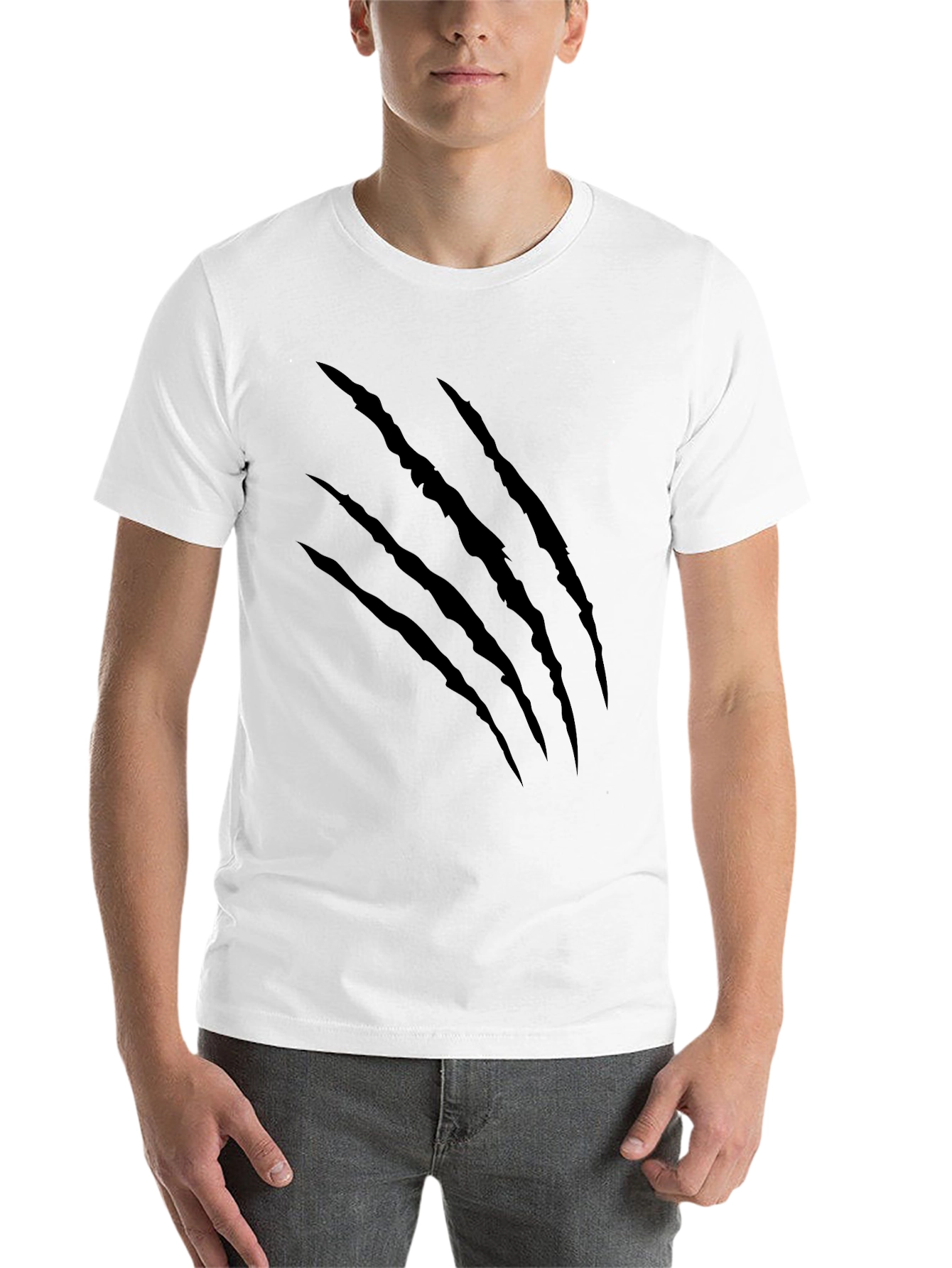 Black Black Claw Mark Graphic T-Shirt view 14