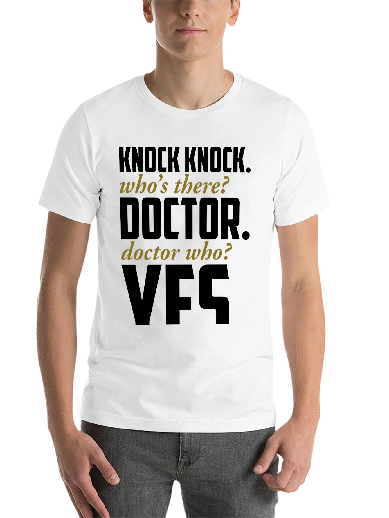 Black Knock Knock Doctor Who T-Shirt view 14