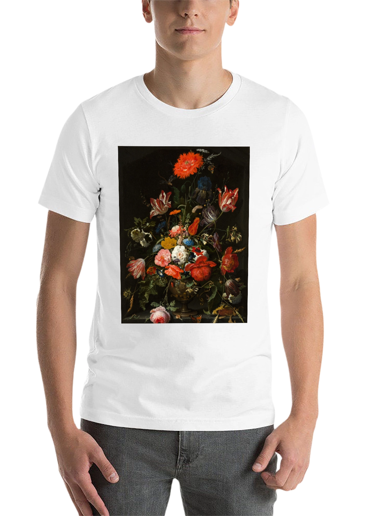 Floral Painting T-Shirt - Classic Art Tee - 14