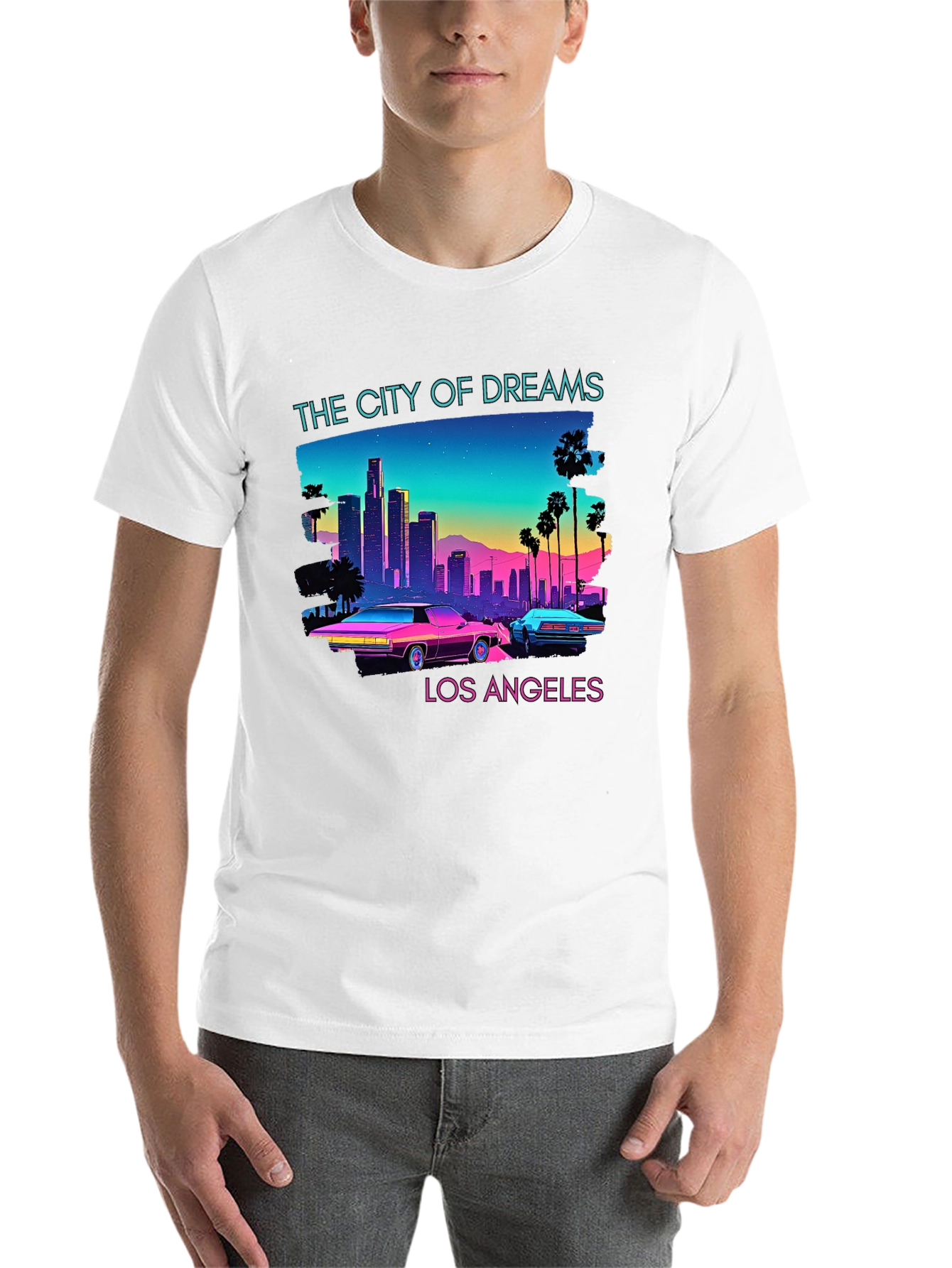 Retro Los Angeles Graphic T-Shirt - 14